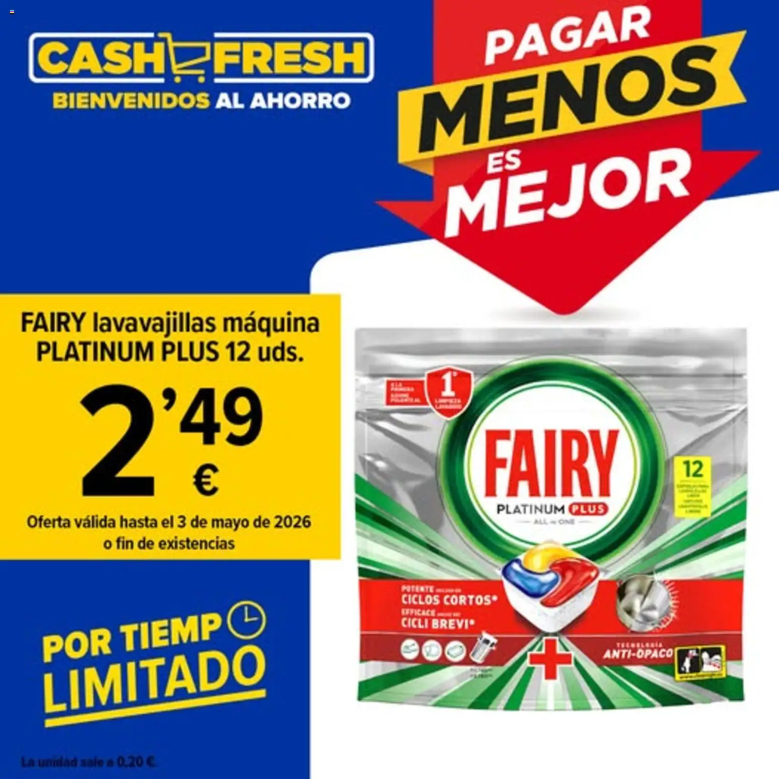 Cash Fresh folleto │ válido desde el 27.04.2026 | Página: 1 | Productos: Lavavajillas