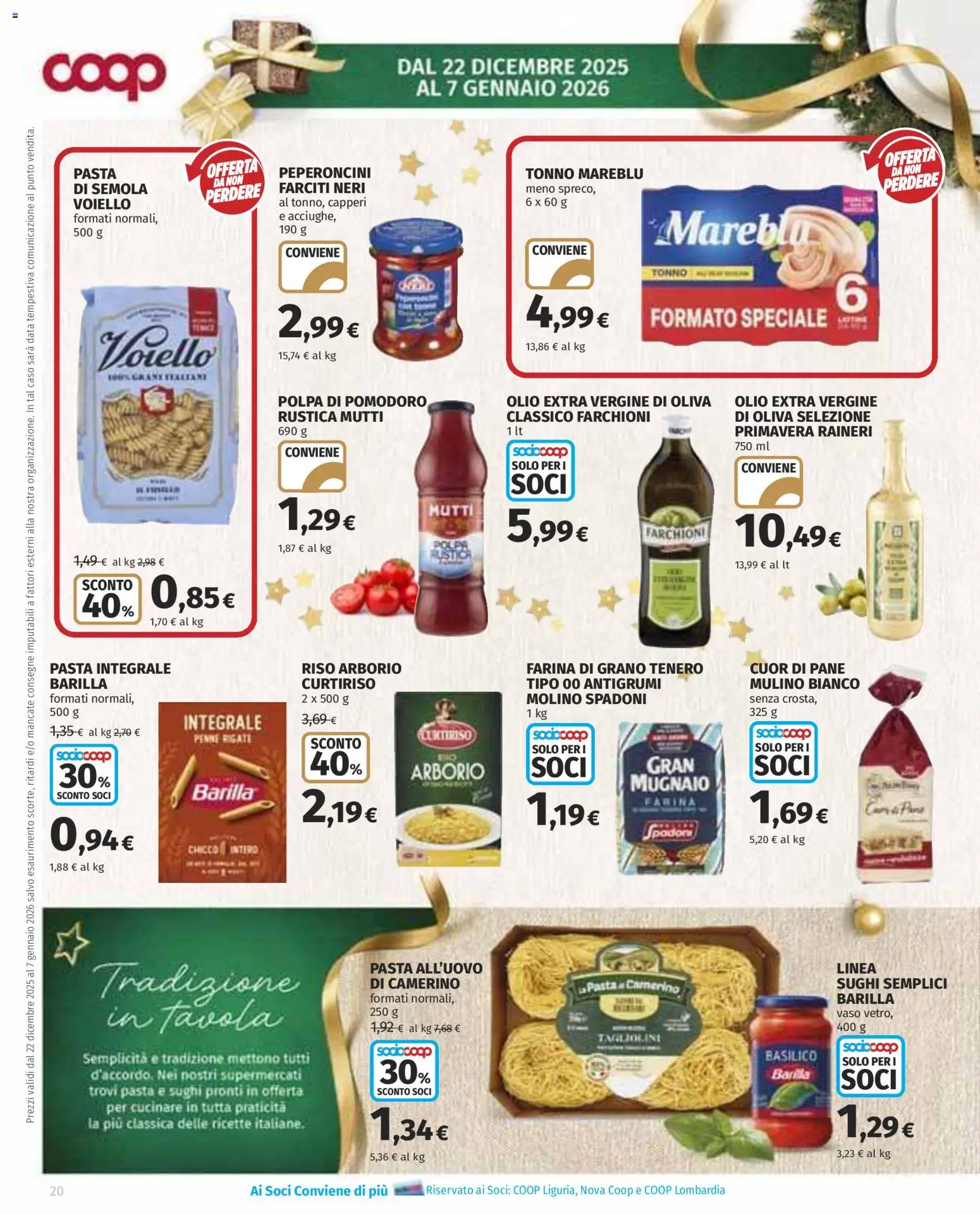Volantino COOP del 22.12.2025 | Pagina: 20 | Prodotti: Pane, Pomodoro, Data, Basilico