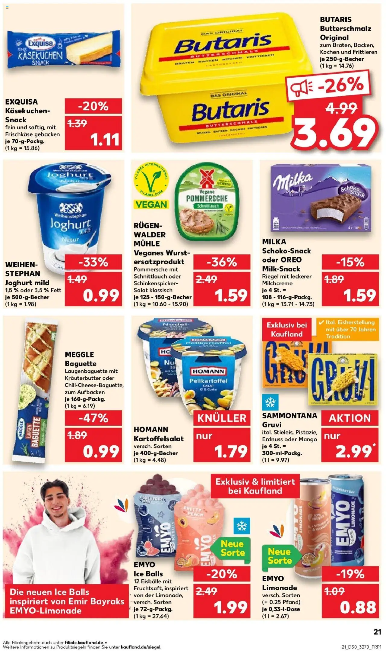 Kaufland prospekt Brandenburg An Der Havel	 - gültig ab dem 27.07.2025 | Seite: 44 | Produkte: Butterschmalz, Kräuterbutter, Kuchen, Salat