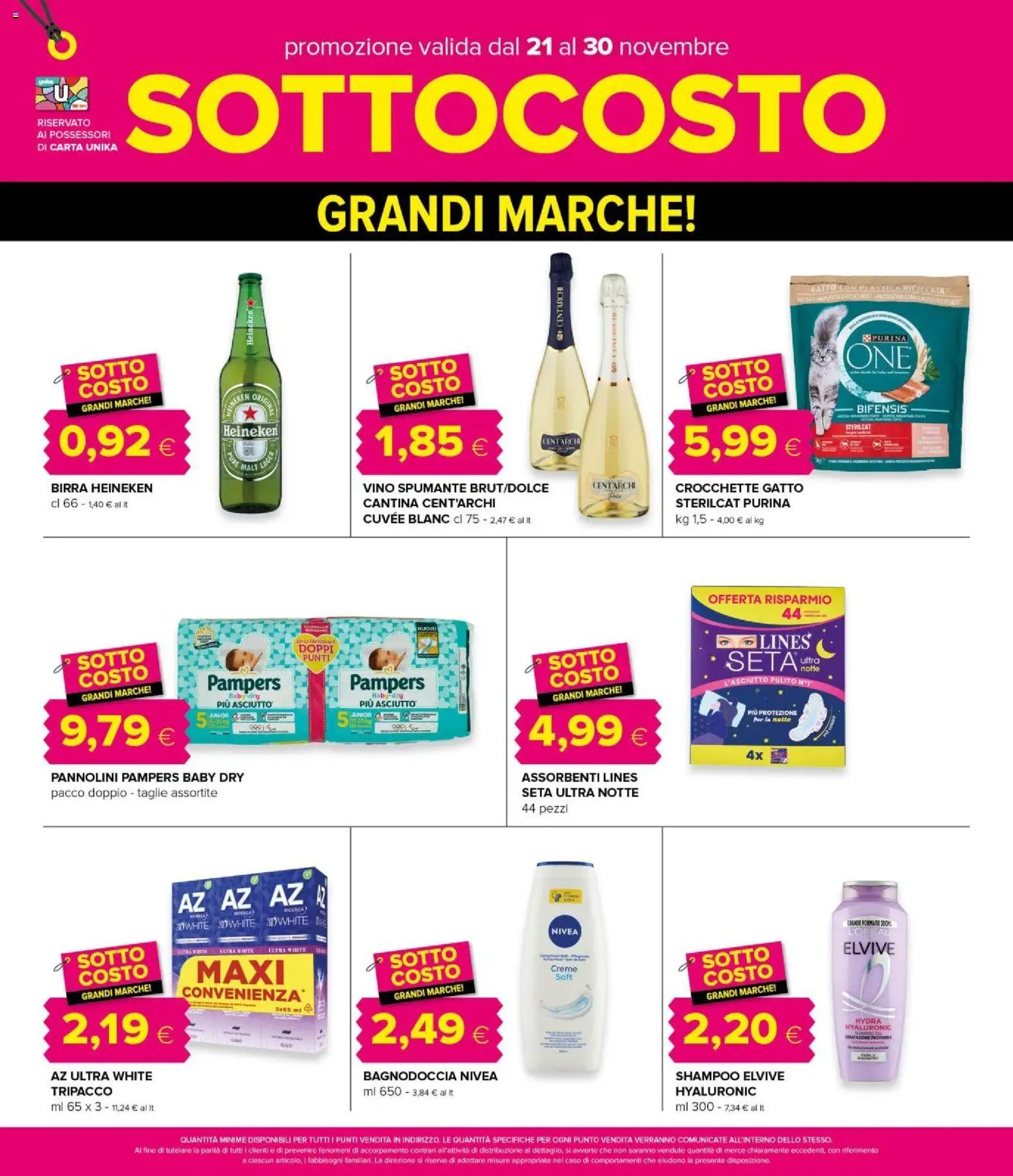 Volantino Oasi del 21.11.2025 | Pagina: 12 | Prodotti: Birra, Vino, Crocchette, Heineken