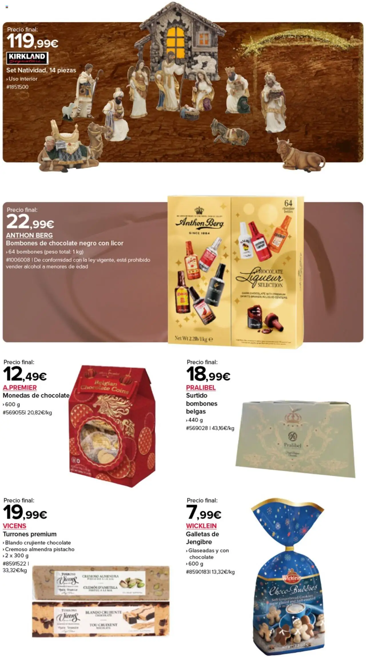 Costco catálogo │ válido desde el 09.10.2025 | Página: 2 | Productos: Licor, Chocolate, Galletas, Peso
