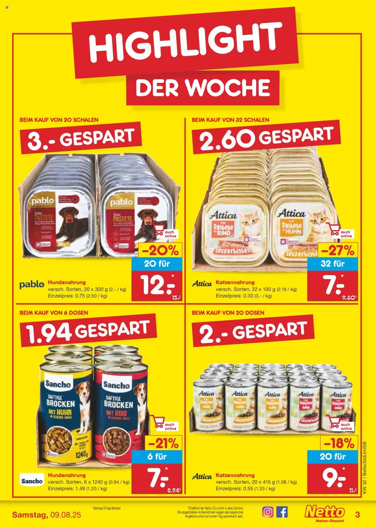 Netto Marken-Discount Prospekt 	 - gültig ab dem 04.08.2025 | Seite: 3