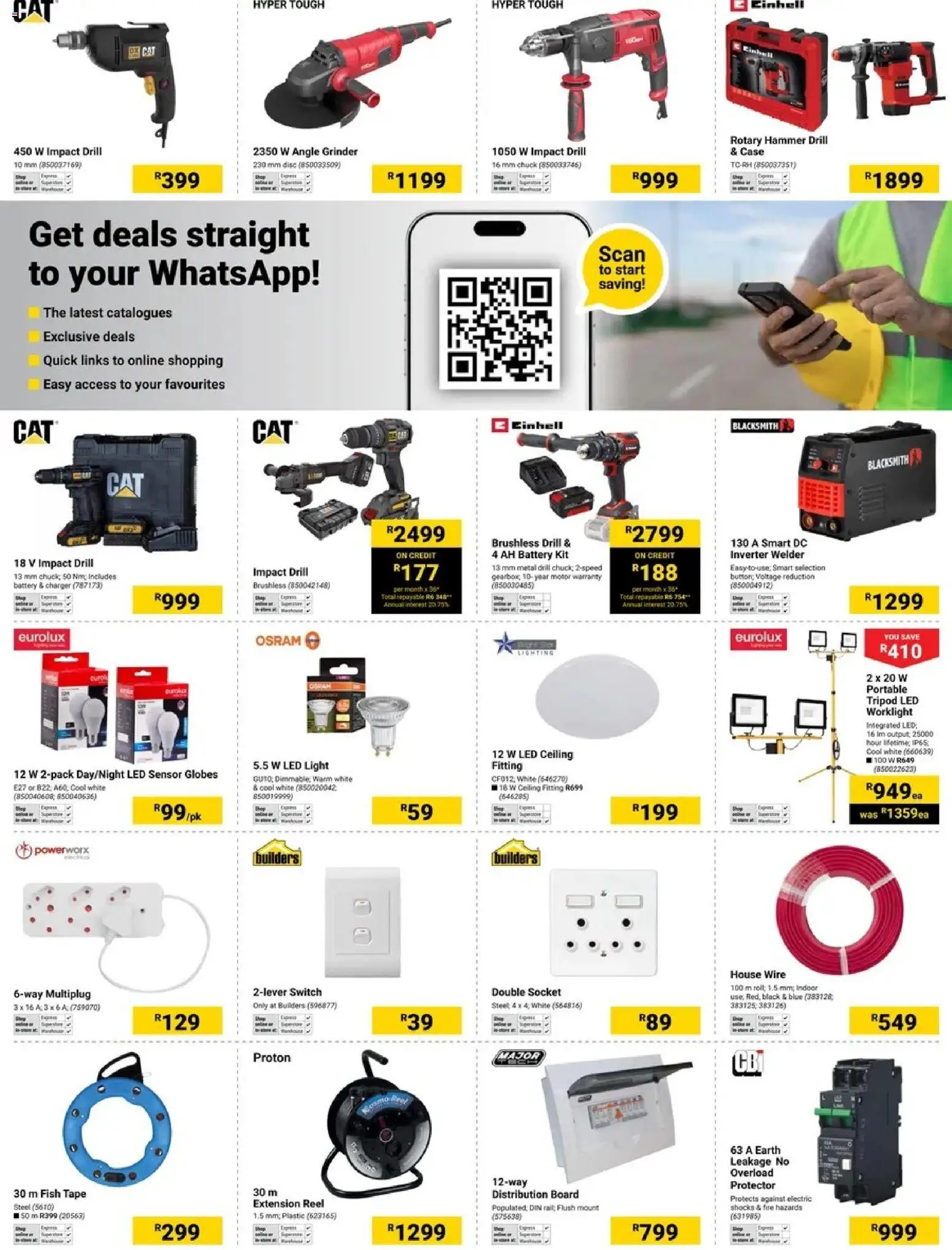 New Builders catalogue – valid from 14.04.2026 | Page: 6 | Products: Case, Drill, Socket, Charger