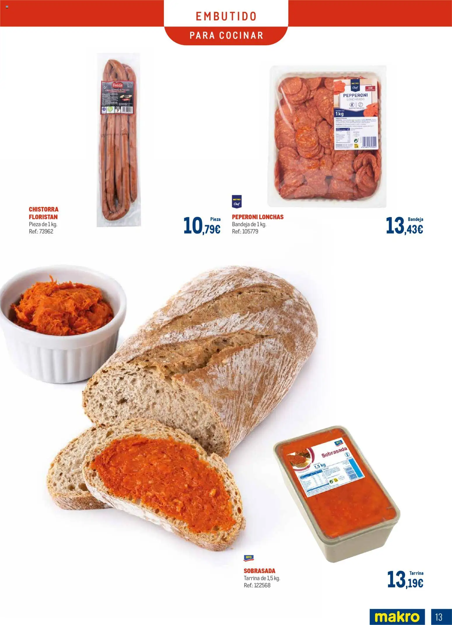Makro - Charcuteria Santander │ válido desde el 01.12.2025 | Página: 13 | Productos: Bandeja, Sobrasada, Loncheado