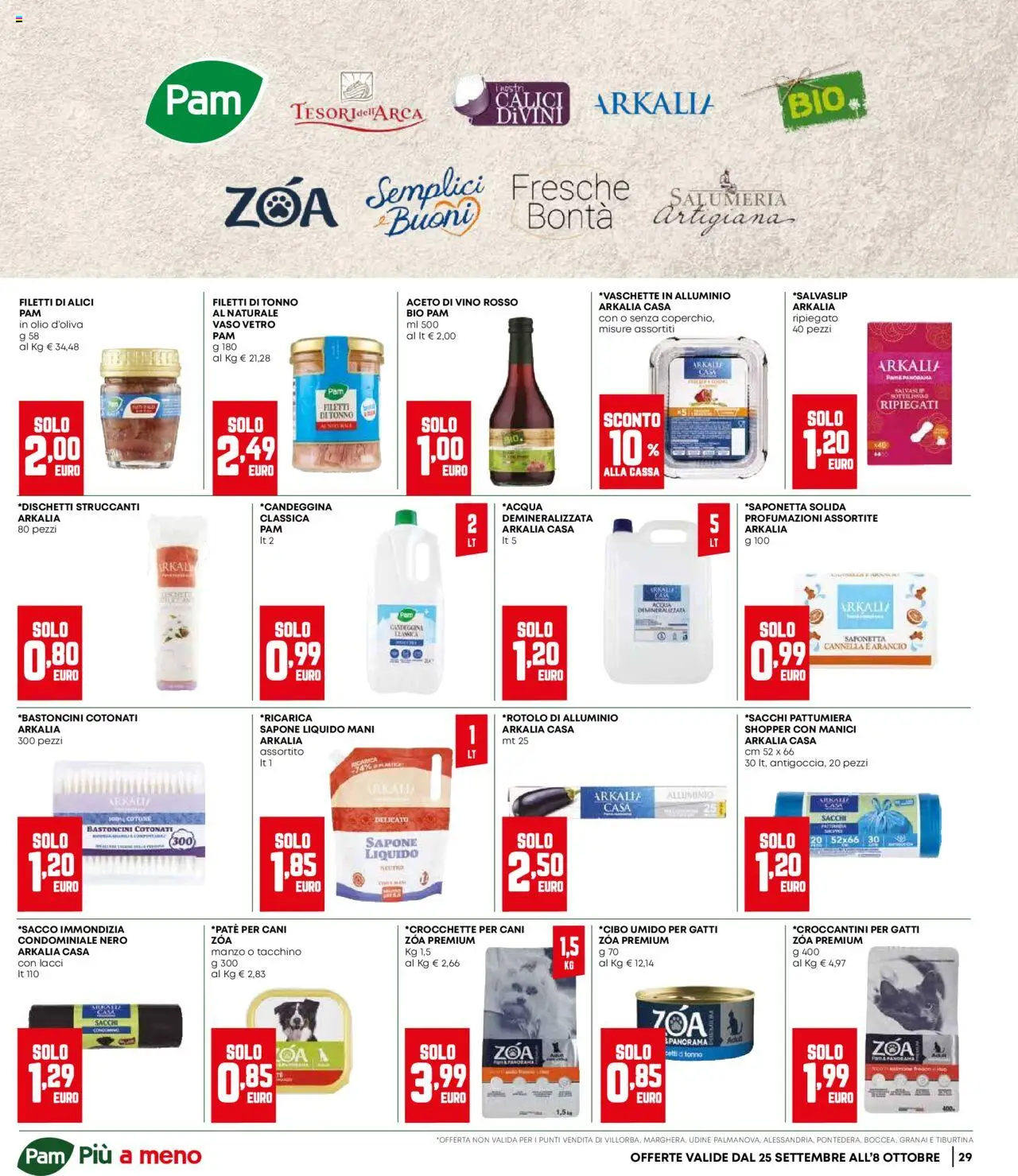 Volantino Panorama del 25.09.2025 | Pagina: 29 | Prodotti: Acqua, Tonno, Pattumiera, Alluminio