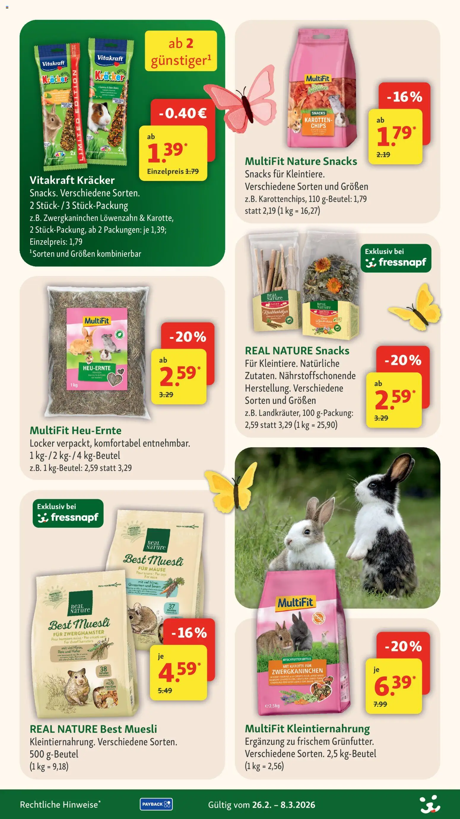 Fressnapf Prospekt – gültig ab 26.02.2026 | Seite: 18 | Produkte: Gemüse, Rote Beete, Reis, Karotte