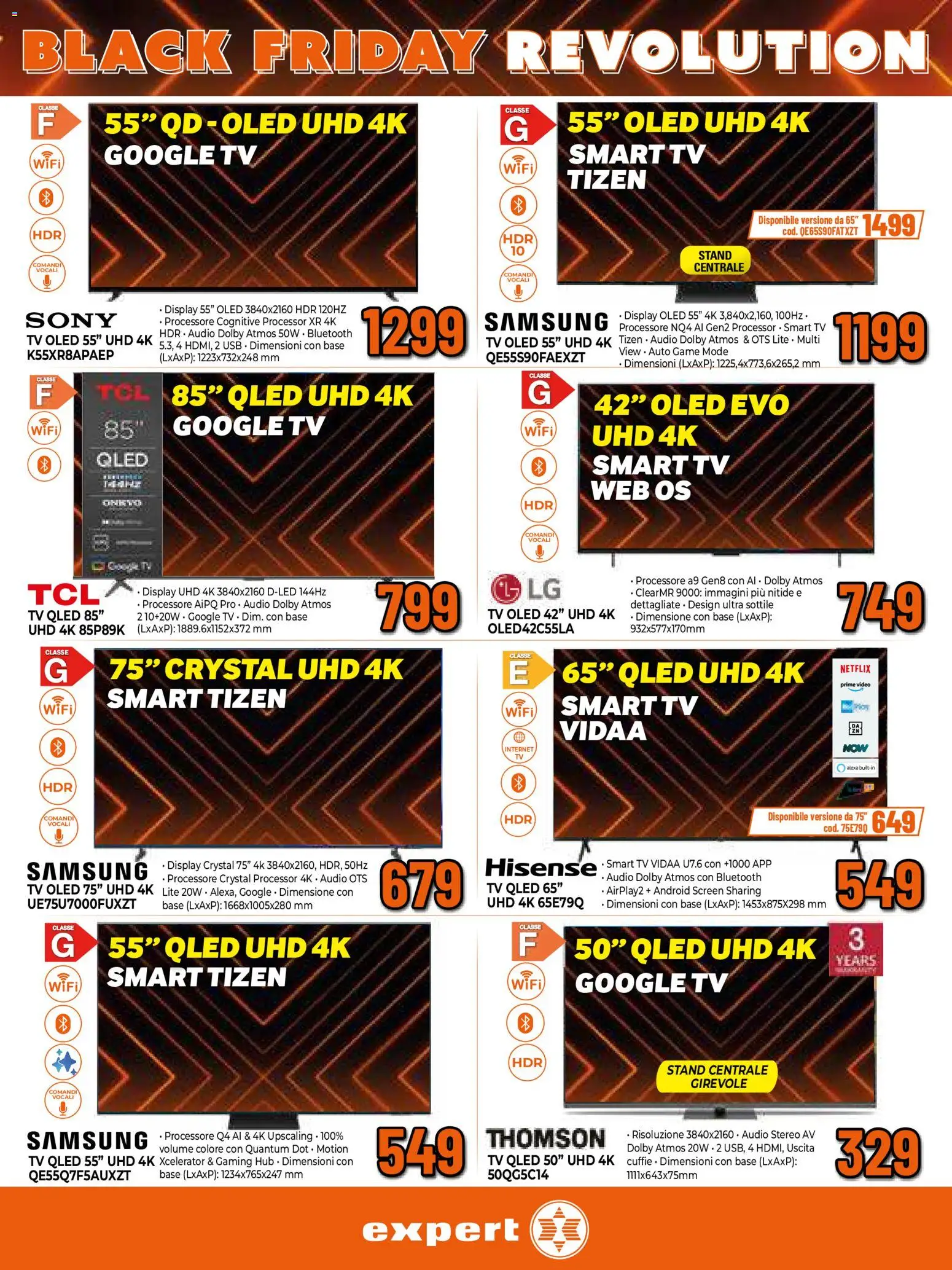 Volantino Iperal del 17.11.2025 | Pagina: 16 | Prodotti: smart TV, Video, Cuffie, USB