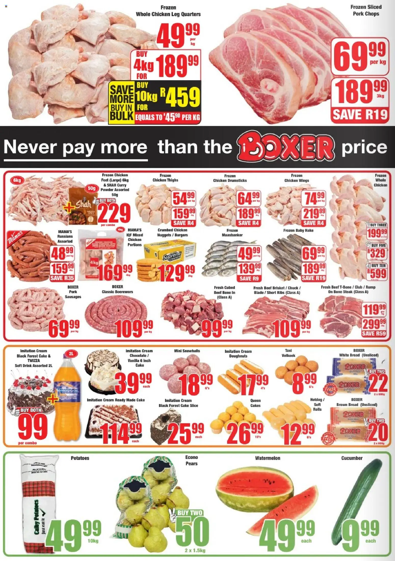 New Boxer catalogue – valid from 24.11.2025 | Page: 2 | Products: Cake, Steak, Chicken, Cream