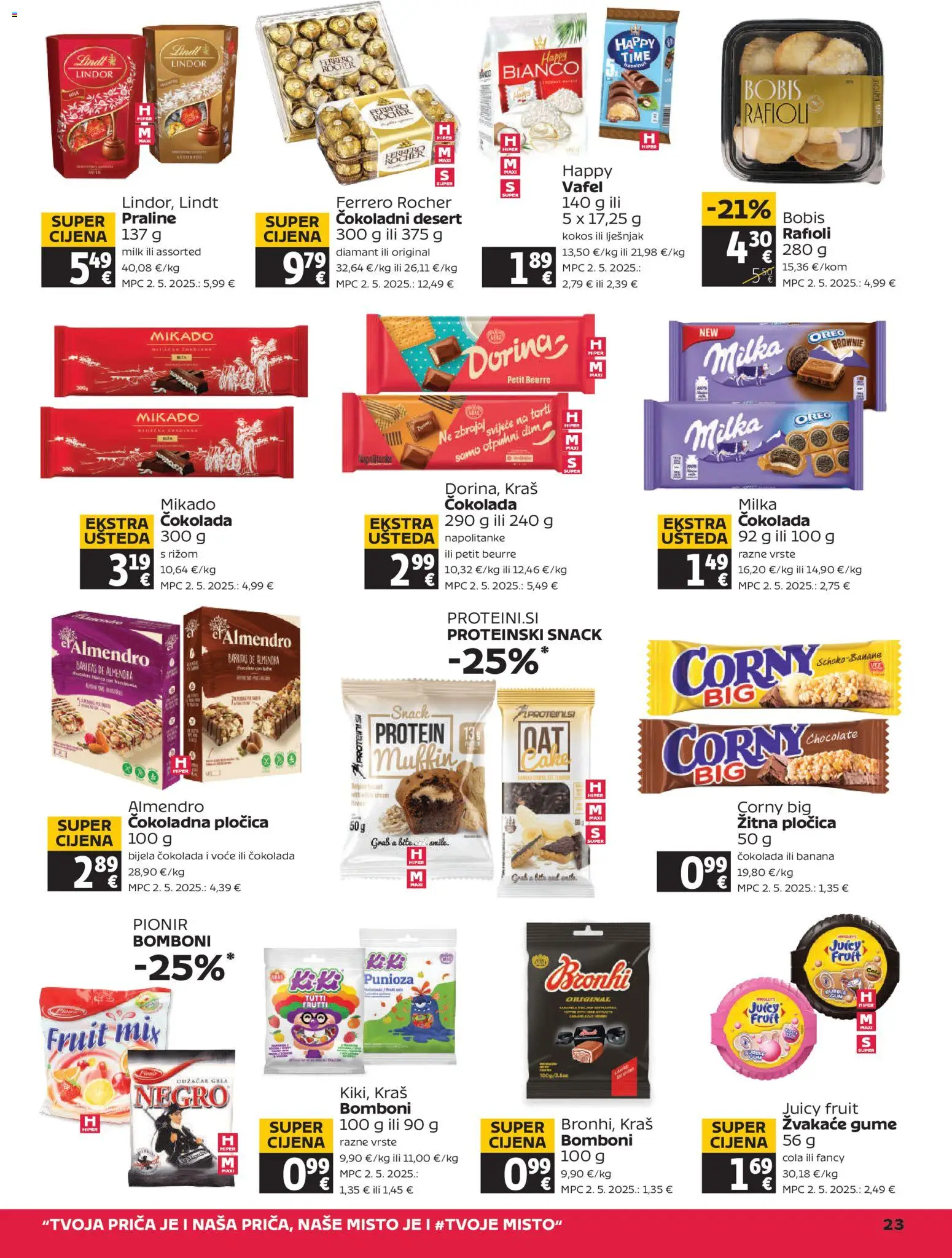 Tommy katalog | vrijedi od 13.11.2025 | Stranica: 23 | Proizvodi: Petit Beurre, Bomboni, Napolitanke, Voće