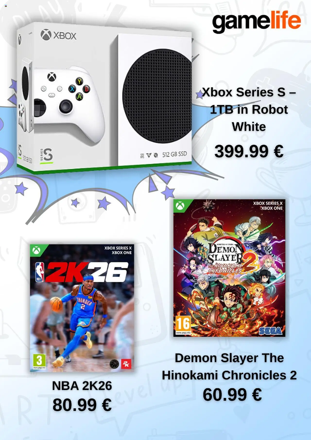 Volantino Gamelife del 23.08.2025 | Pagina: 4 | Prodotti: The, Xbox, Robot, Sega