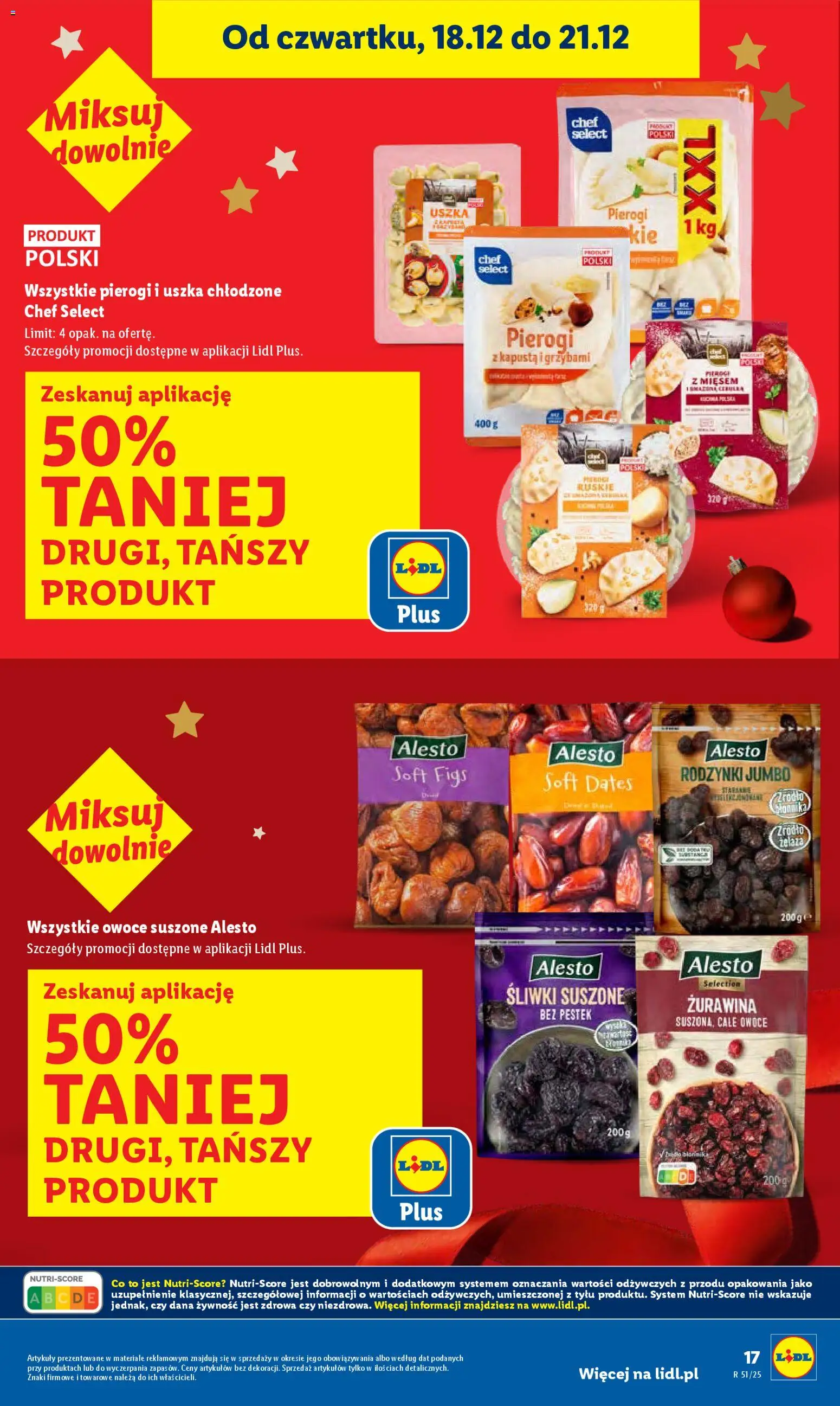 Lidl Gazetka od 18.12.2025 | Strona: 17 | Produkty: Kapusta, Śliwki, Żurawina, Rodzynki