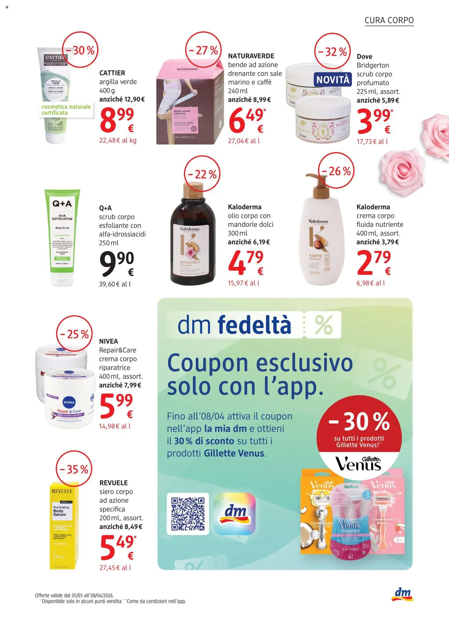 Volantino dm drogerie markt del 05.03.2026 | Pagina: 7 | Prodotti: Crema, Caffè, Bende, Olio