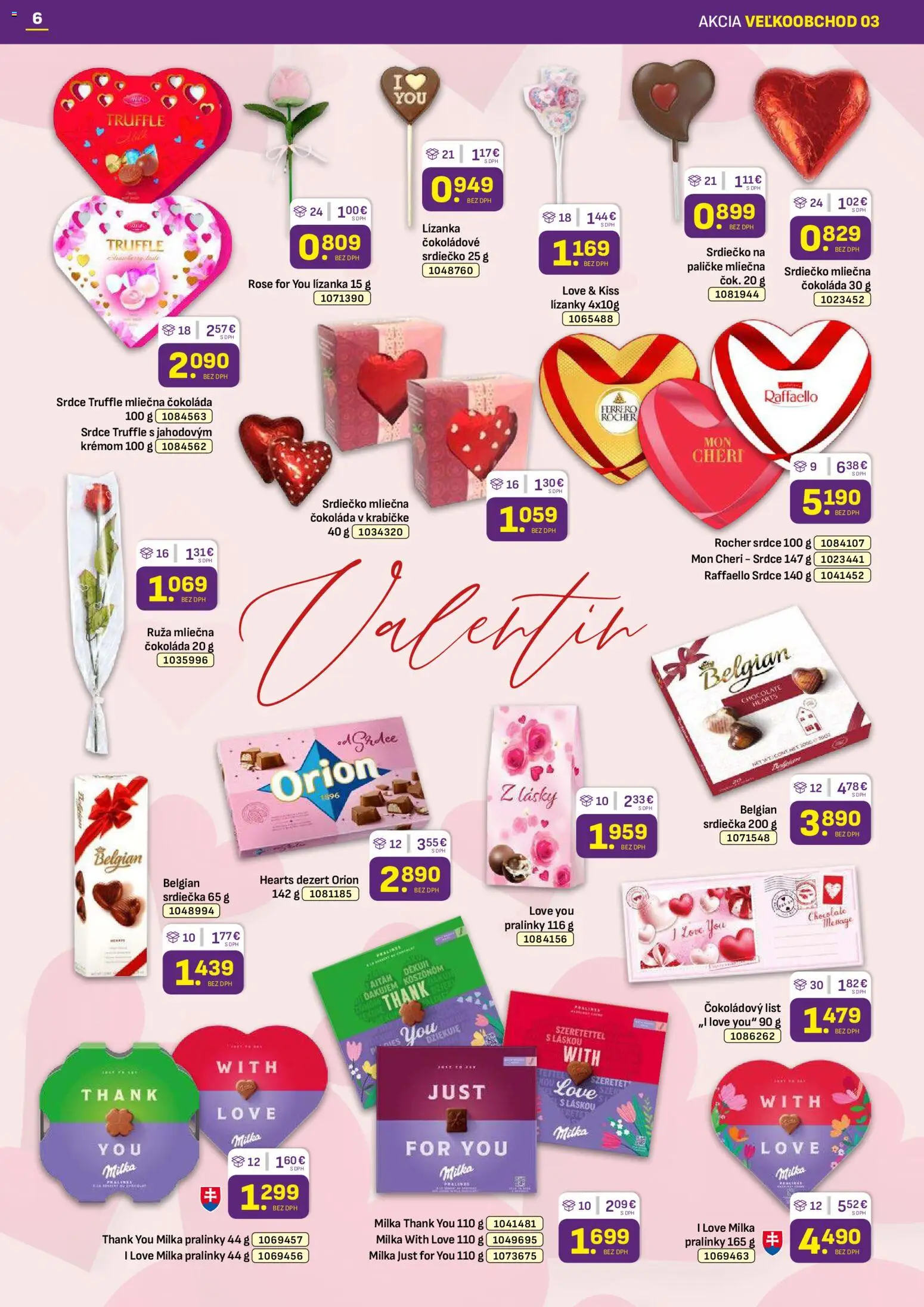 Nové Libex akcie – leták je platný od 02.02.2026 | Strana: 6 | Produkty: Mon Chéri, Čokoláda, Milka