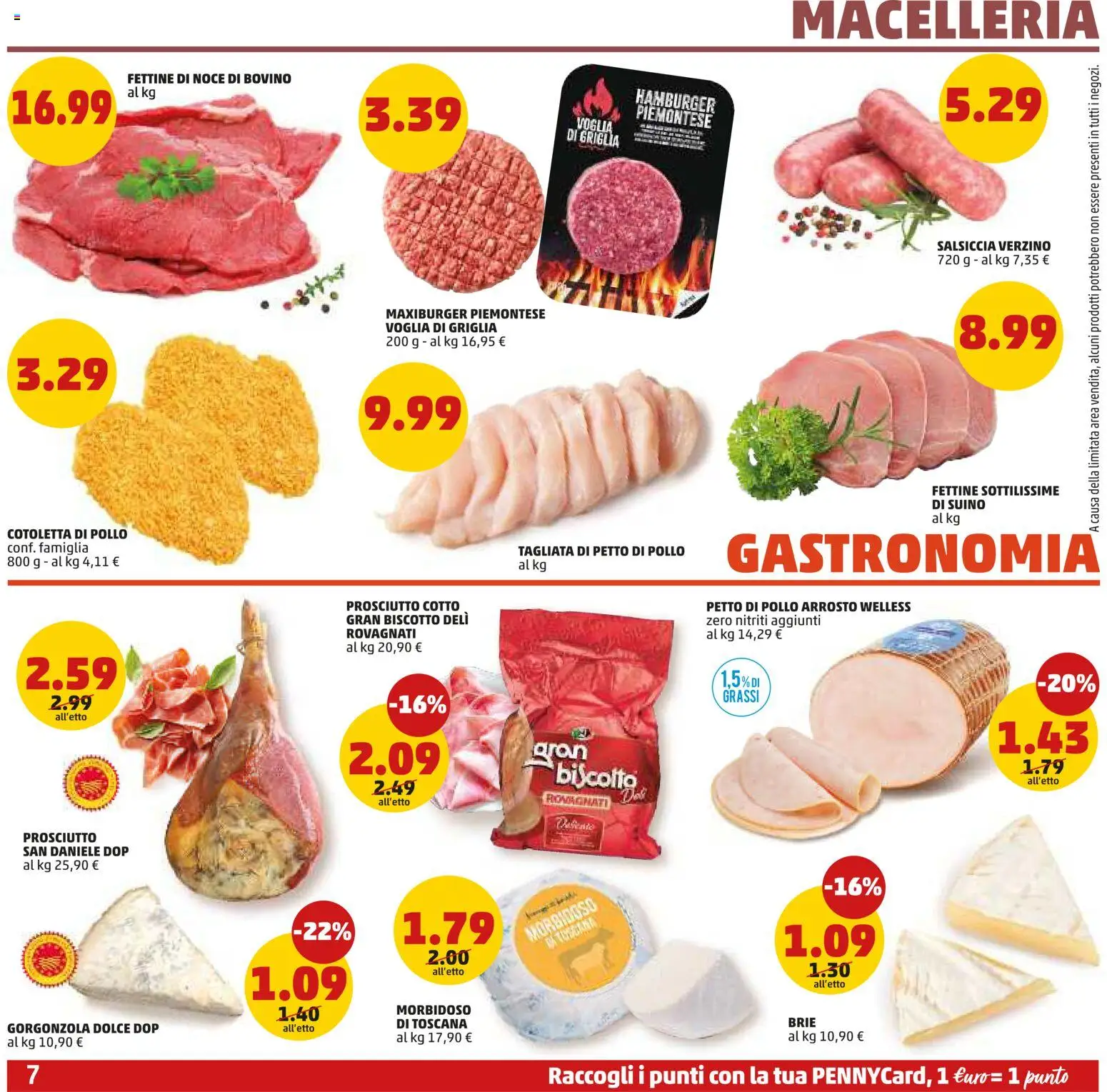 Volantino PENNY del 15.01.2026 | Pagina: 7 | Prodotti: Suino, Prosciutto, Griglia, Hamburger