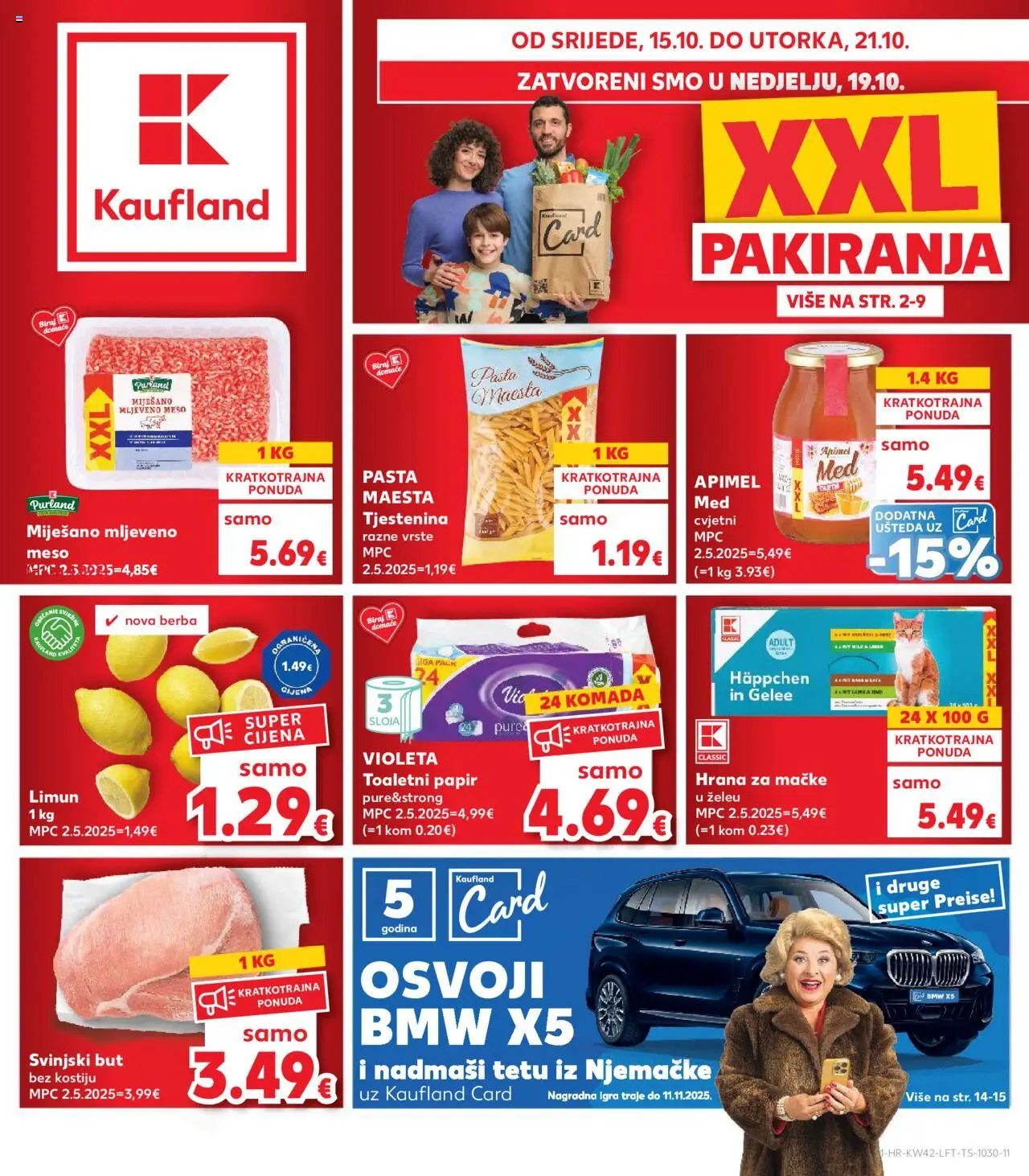 Kaufland katalog | vrijedi od 15.10.2025 | Stranica: 1 | Proizvodi: Limun, Hrana za mačke, Pasta, Igra