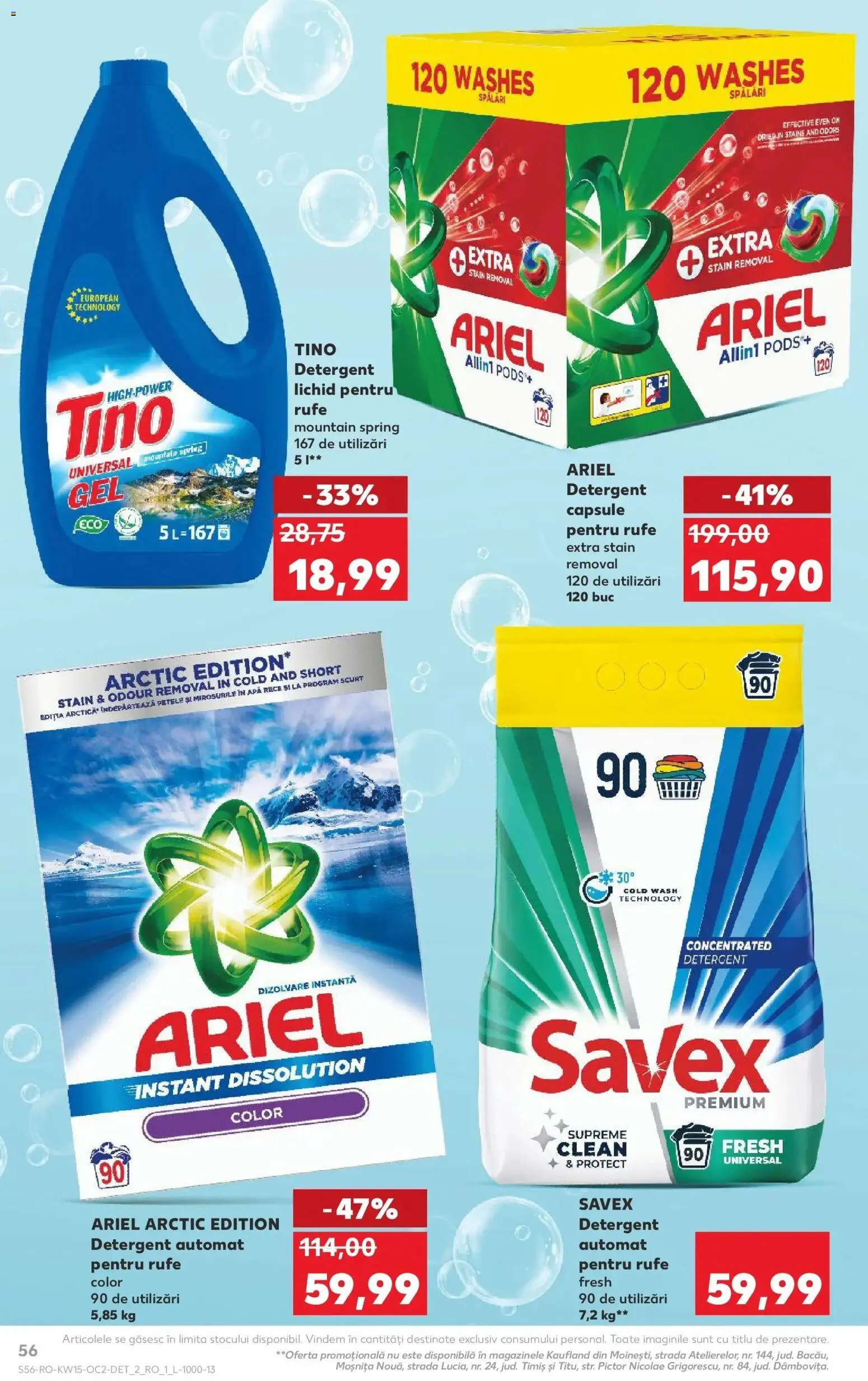 Noul catalog Kaufland – valabil de la 08.04.2026 | Pagină: 56 | Produse: Pomelo, Kedi Ödül Oyuncakları, Detergent, Apă