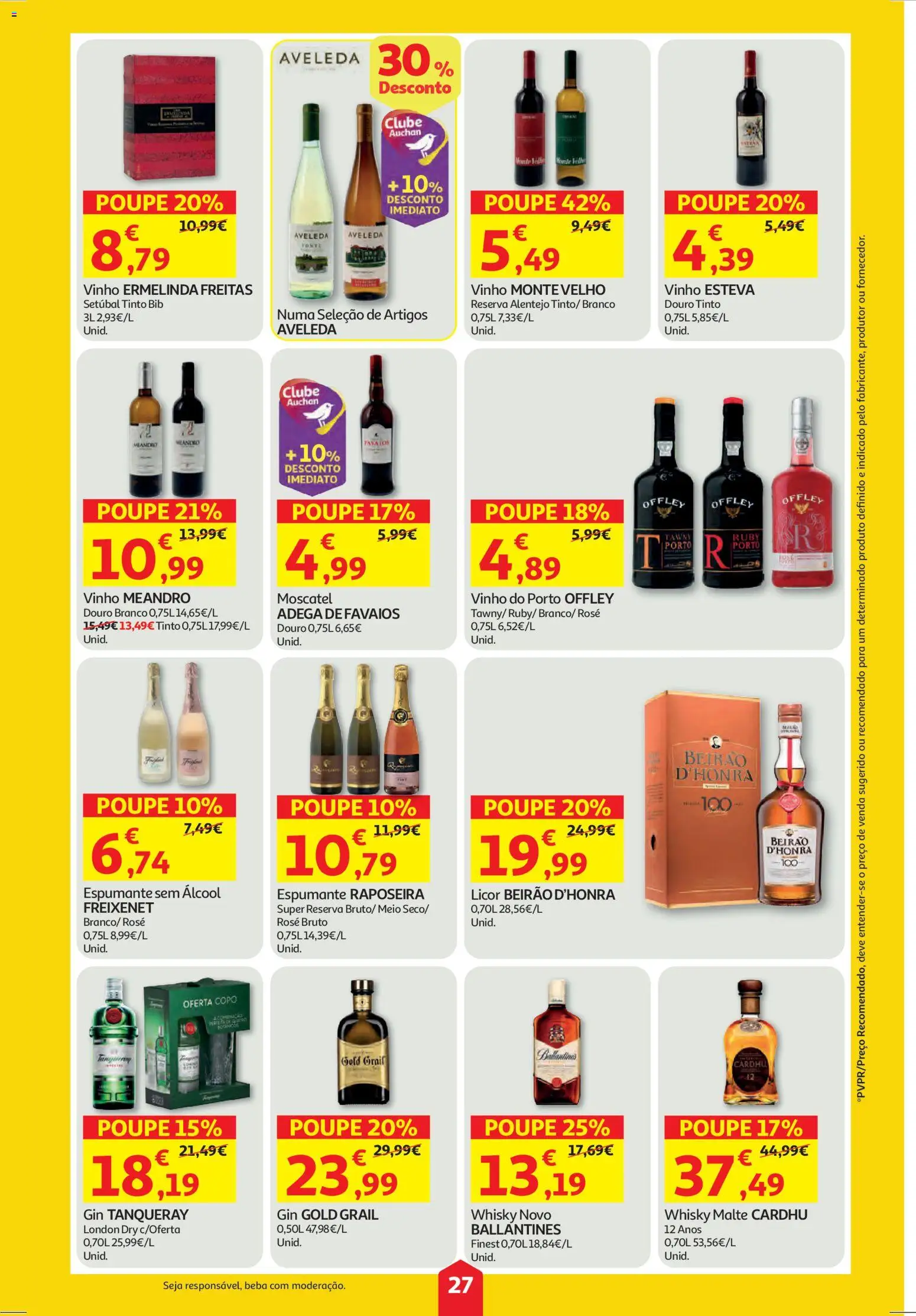 Auchan folheto │ válido de 27.11.2025 | Página: 27 | Produtos: Whisky, Espumante, Licor, Gin