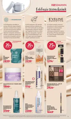 Rossmann akciós újság - amely érvényes a következő dátumtól: 13.04.2026 | Oldal: 3