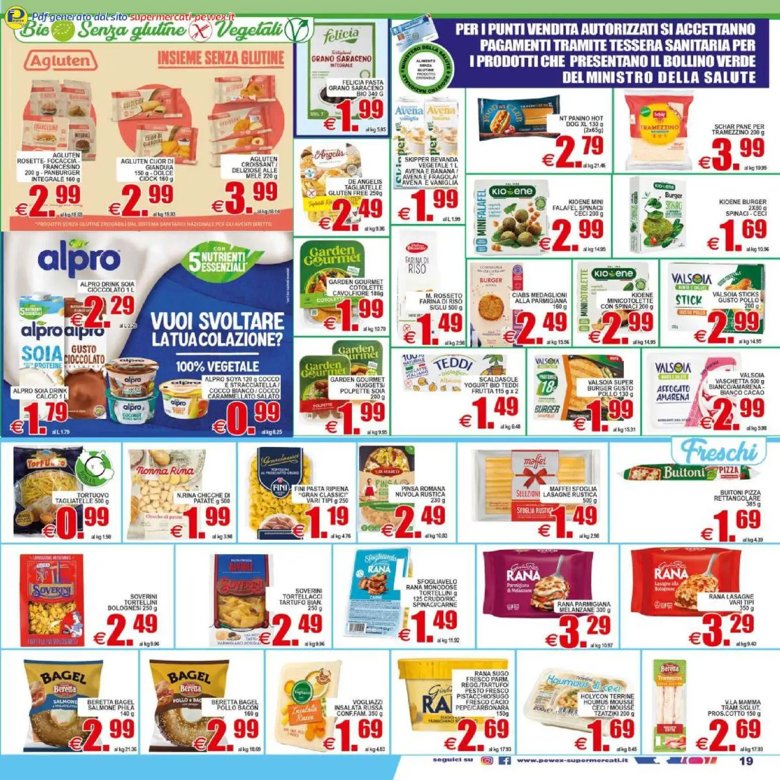 Volantino Pewex del 29.04.2026 | Pagina: 19 | Prodotti: Salmone, Insalata, Insalata russa, Polpette