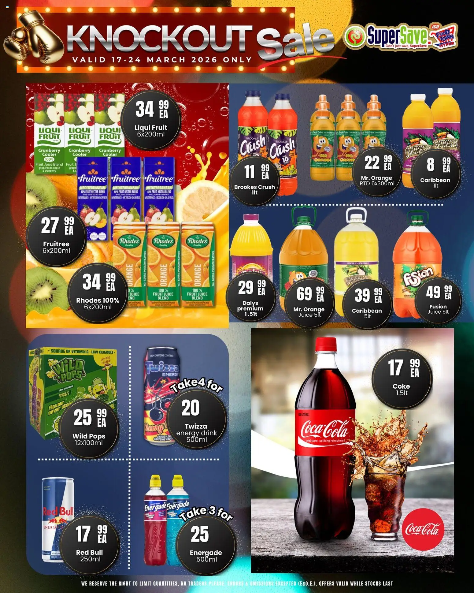New Super Save catalogue – valid from 17.03.2026 | Page: 30 | Products: Coke, Cooler, Juice, Fruit
