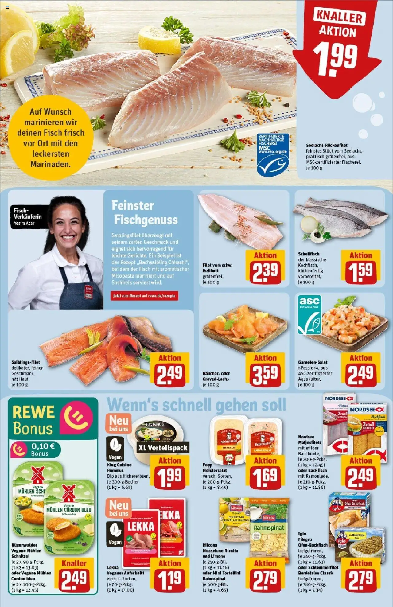 Rewe prospekt Mechernich / Kommern	 - gültig ab dem 08.06.2025 | Seite: 12 | Produkte: Iglo, Schnitzel, Fisch, Pasta