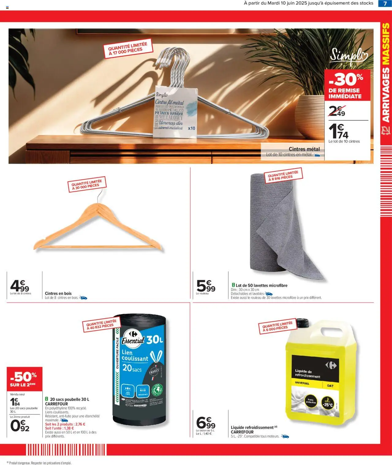  | Page: 9 | Produits: Poubelle, Rouleau, Cintre, Sacs poubelle