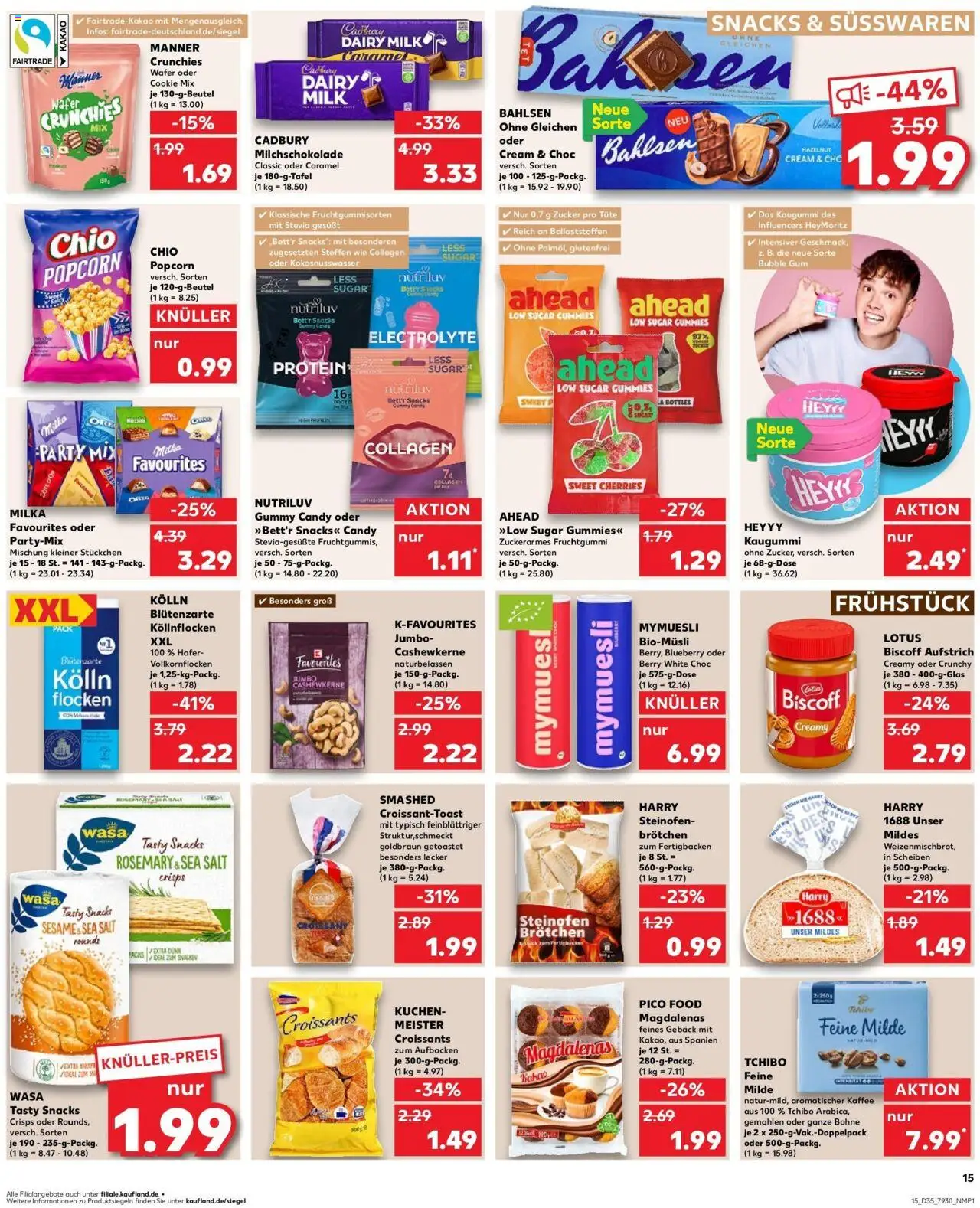 Kaufland prospekt Bad Oldesloe	 – gültig ab 28.08.2025 | Seite: 15 | Produkte: Toast, Milka, Zucker, Flocken