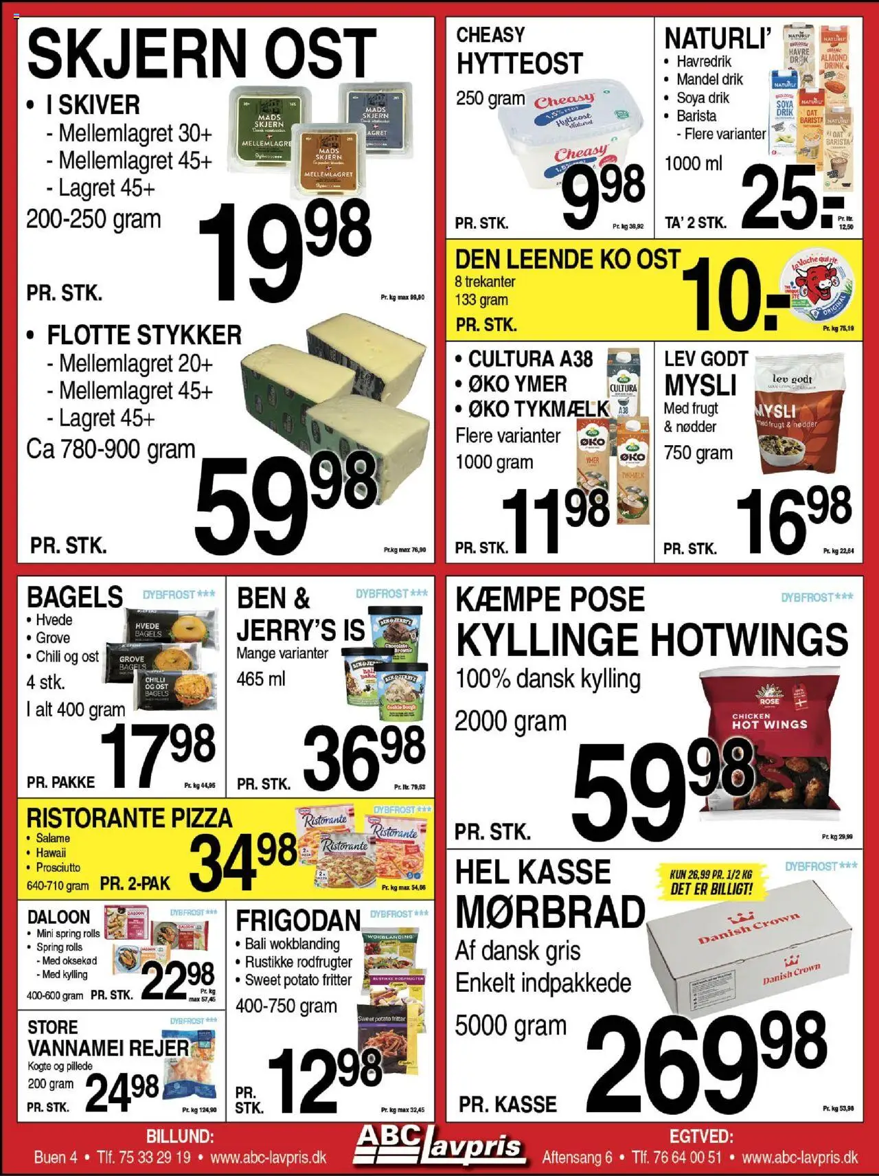 Abc Lavpris tilbudsavis – gyldig fra 01.10.2025 | Side: 5 | Produkter: Pizza, Ymer, Nødder, Rejer
