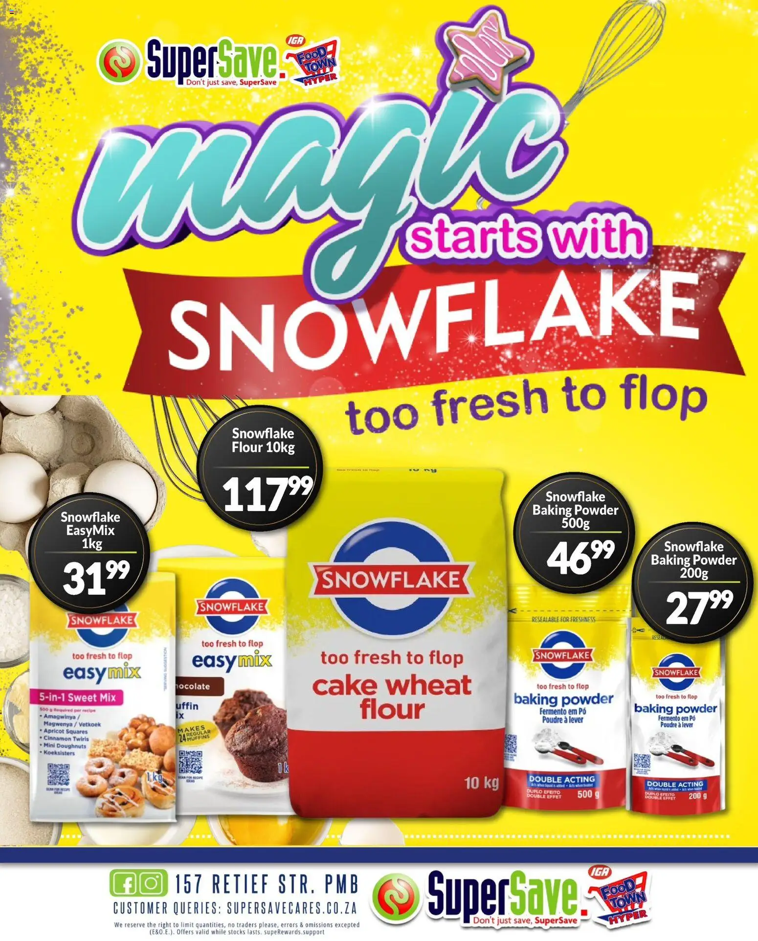 New Super Save catalogue – valid from 19.03.2026 | Page: 4 | Products: Cake, Muffins, Flour, Powder