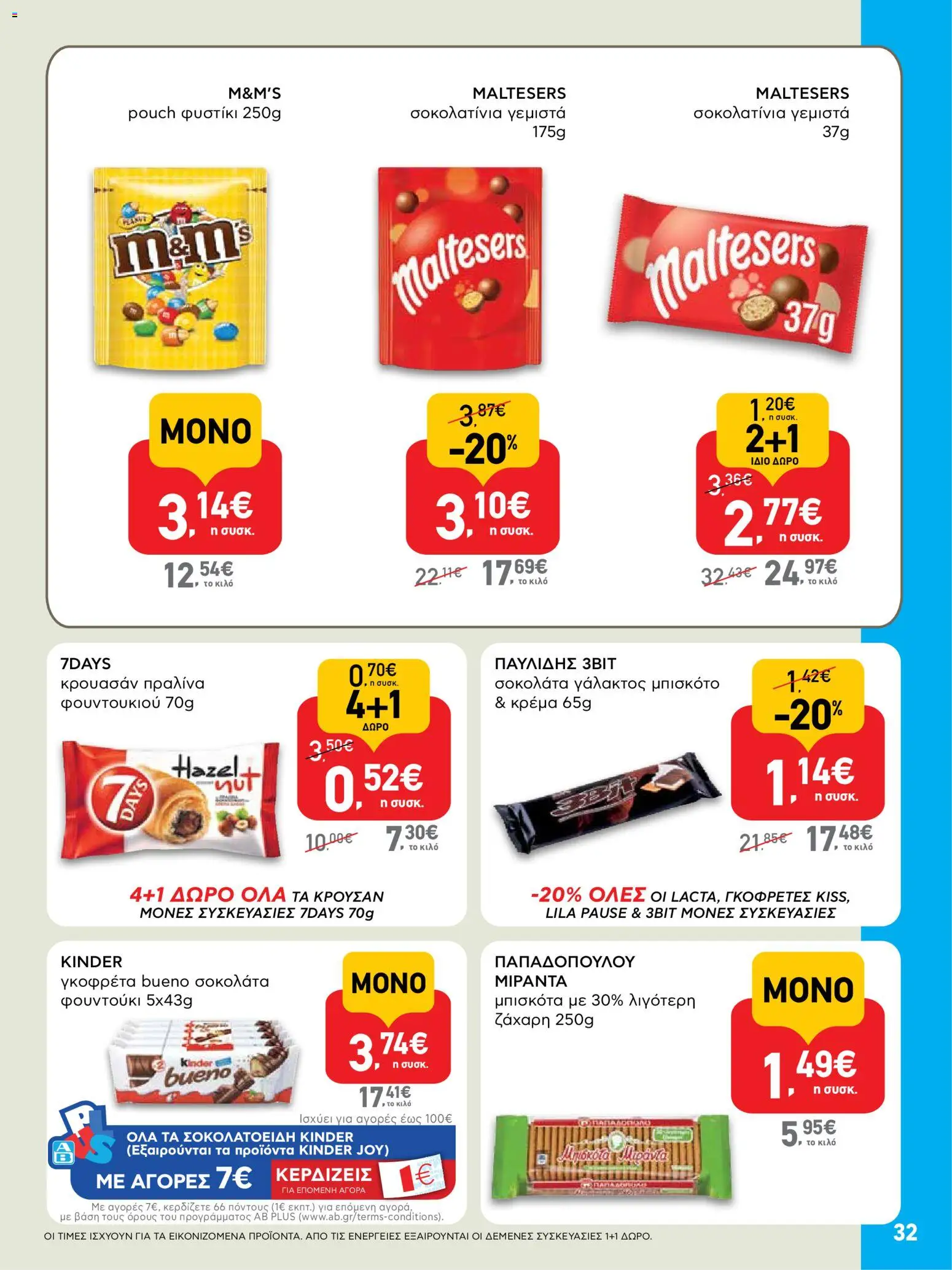  | Σελίδα: 32 | Προϊόντα: Σοκολάτα, Μπισκότα, Γεμιστά, Ζάχαρη