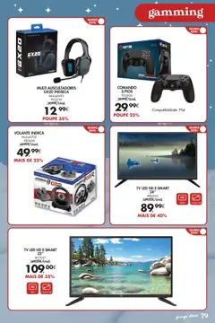 Pré-visualização Pingo Doce  Brinquedos Natal Lojas Hipers válido de 18.11.2025 | Página: 79 | Produtos: Tv led, Headset