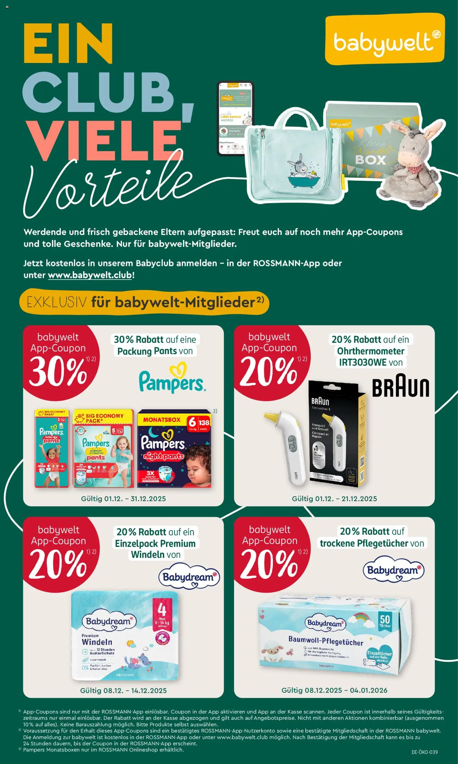 Rossmann Prospekt 	 – gültig ab 08.12.2025 | Seite: 4 | Produkte: Thermometer, Pampers, Kuschelweich