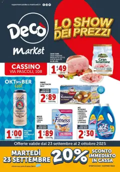 Anteprima del volantino Decò Market - Cassino catalogo valido a partire dal 23.09.2025