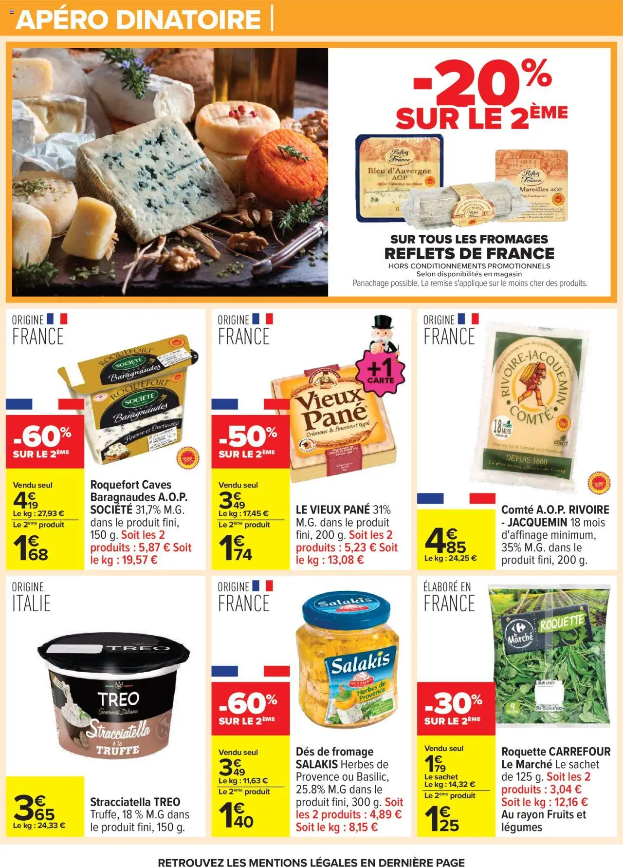  | Page: 23 | Produits: Herbes de provence, Roquette, Fromage