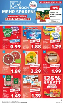 WIESBAUER Österr. Wurst-spezialitäten, versch. Sorten, in Scheiben je 80-g-Packg. ab 08.02.2026 gültig | Seite: 13 | Produkte: Gouda, Salami, Wein, Frischkase