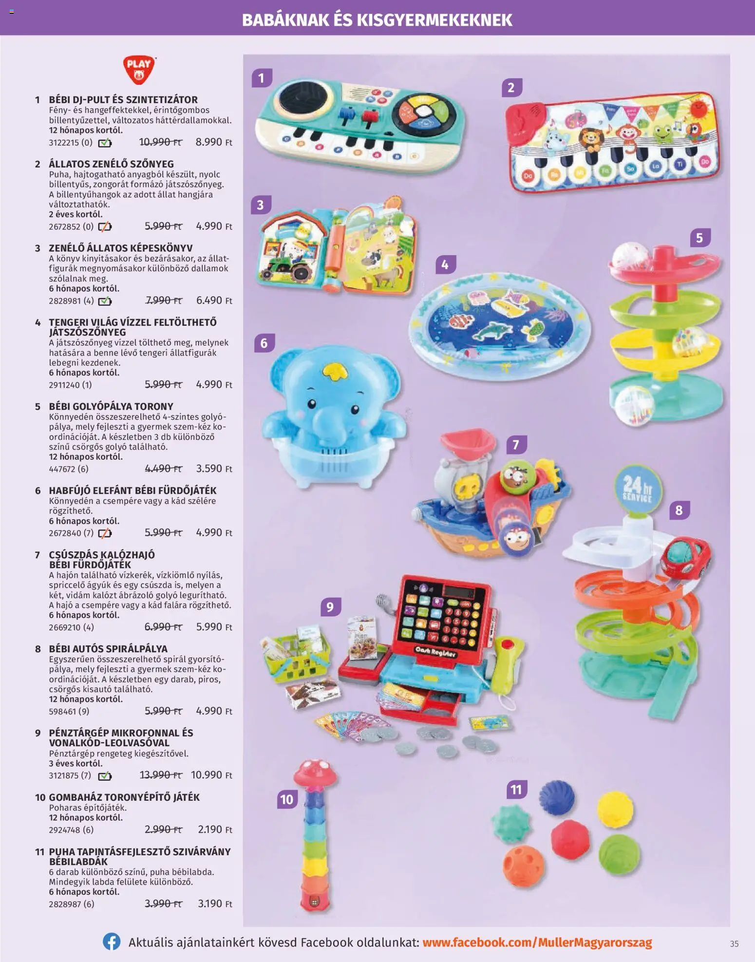 Müller akciós ujság - amely érvényes a következő dátumtól: 27.10.2025 | Oldal: 35 | Termékek: Csúszda, Játék, Szőnyeg
