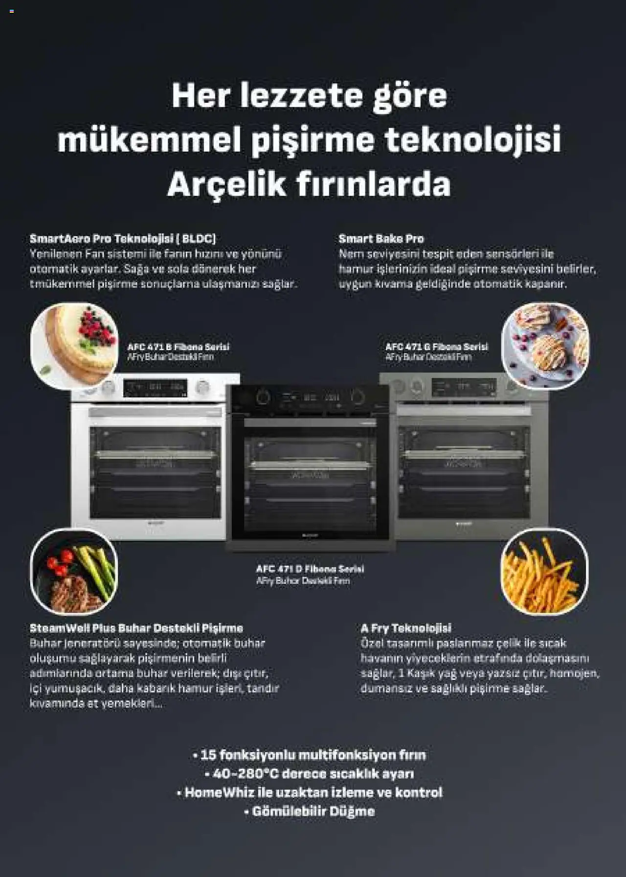 Arçelik Ankastre Kataloğu - 16.10.2025 tarihinden itibaren geçerlidir | Sayfa: 23 | Ürünler: Yağ, Fırın, Fan