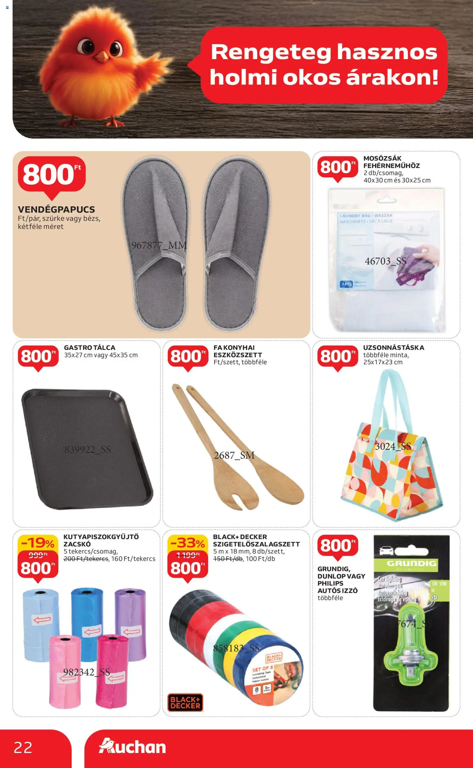 Auchan akciós ujság - amely érvényes a következő dátumtól: 15.01.2026 | Oldal: 22 | Termékek: Izzó