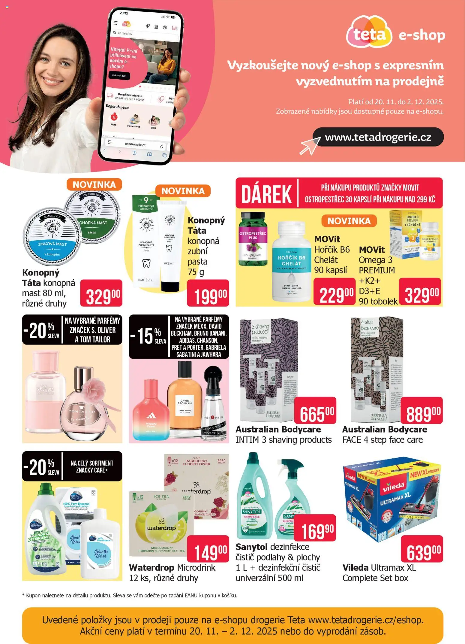 TETA Drogerie leták od 20.11.2025 | Strana: 20 | Produkty: Zubní pasta, Hořčík, Parfémy, Sanytol
