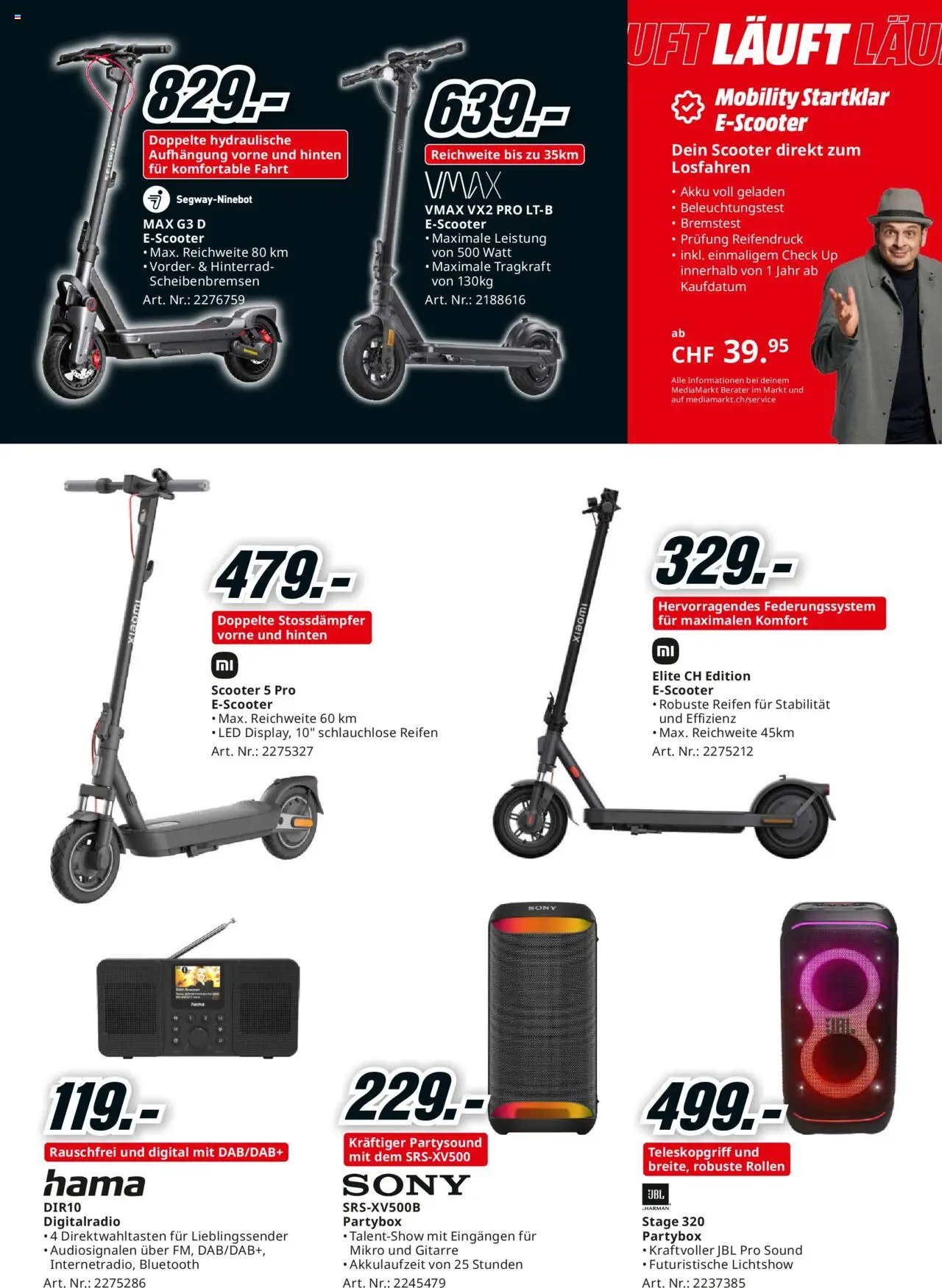 Media Markt Aktionen ab 22.06.2025 | Seite: 17 | Produkte: Scooter, Sony