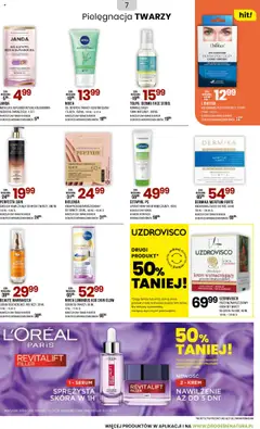 Pogląd oferty "UZDROVISCO PRZECIWZMARSZCZKOWY KREM DO TWARZY NA DZIEŃ I NA NOC, 50 ML, Przeciwzmarszczkowy krem do twarzy na dzień i na noc, 50 ml" - ważna od 03.10.2025 | Strona: 7 | Produkty: Toner, Płatki, Krem, Krem do twarzy