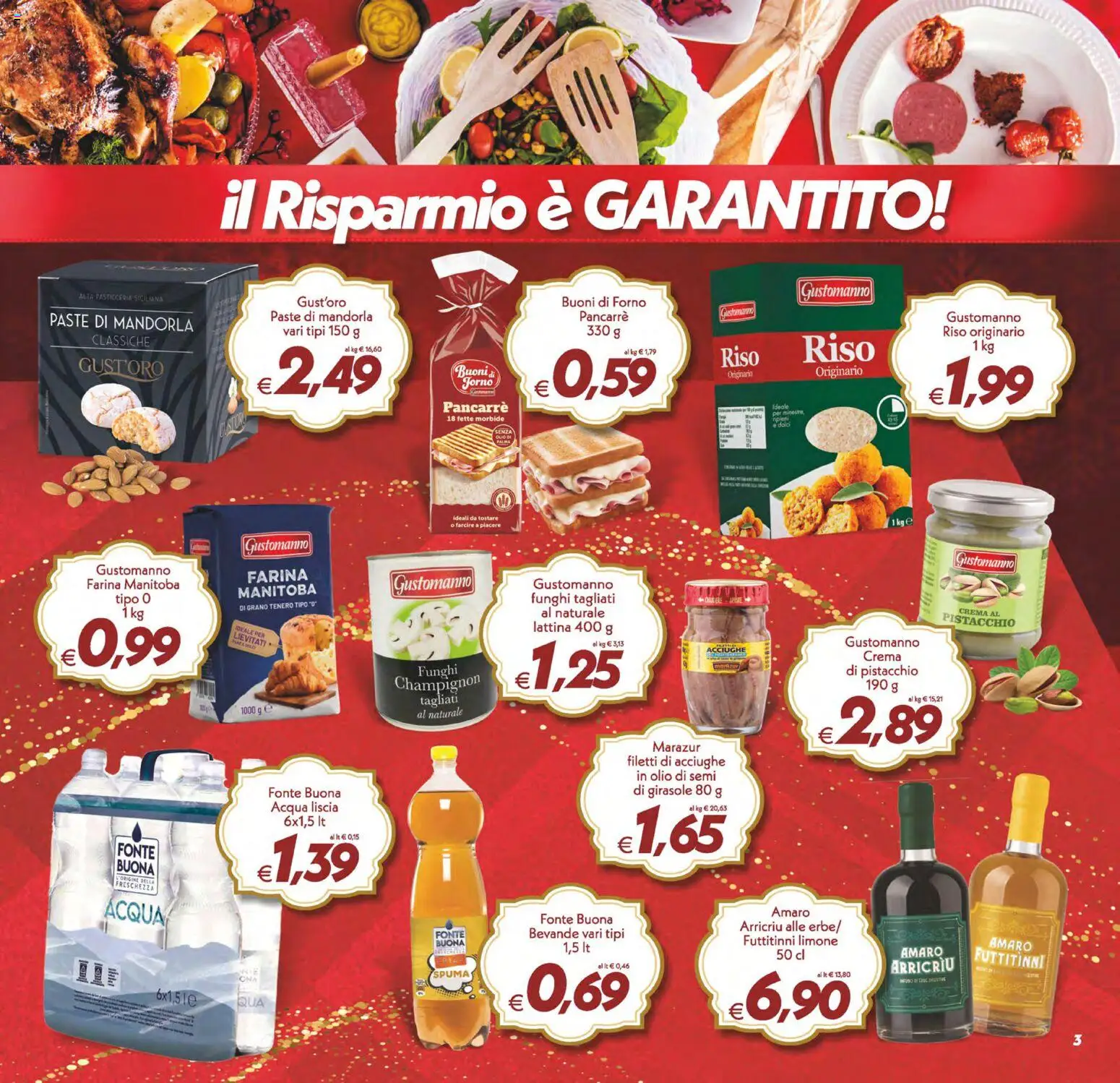 Volantino SuperConveniente del 27.12.2025 | Pagina: 3 | Prodotti: Acqua, Limone, Olio, Amaro