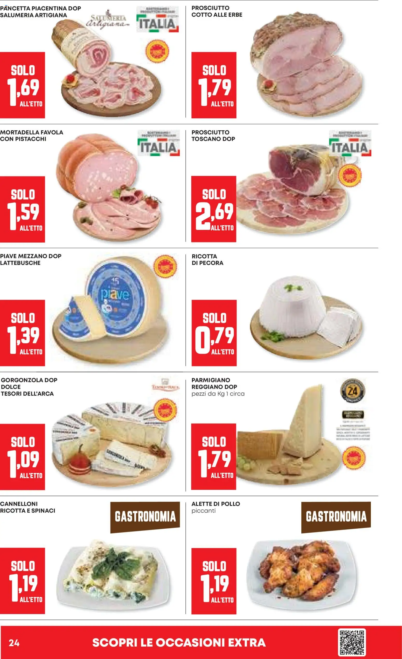 Volantino Panorama del 06.11.2025 | Pagina: 24 | Prodotti: Prosciutto, Mortadella, Ricotta, Parmigiano