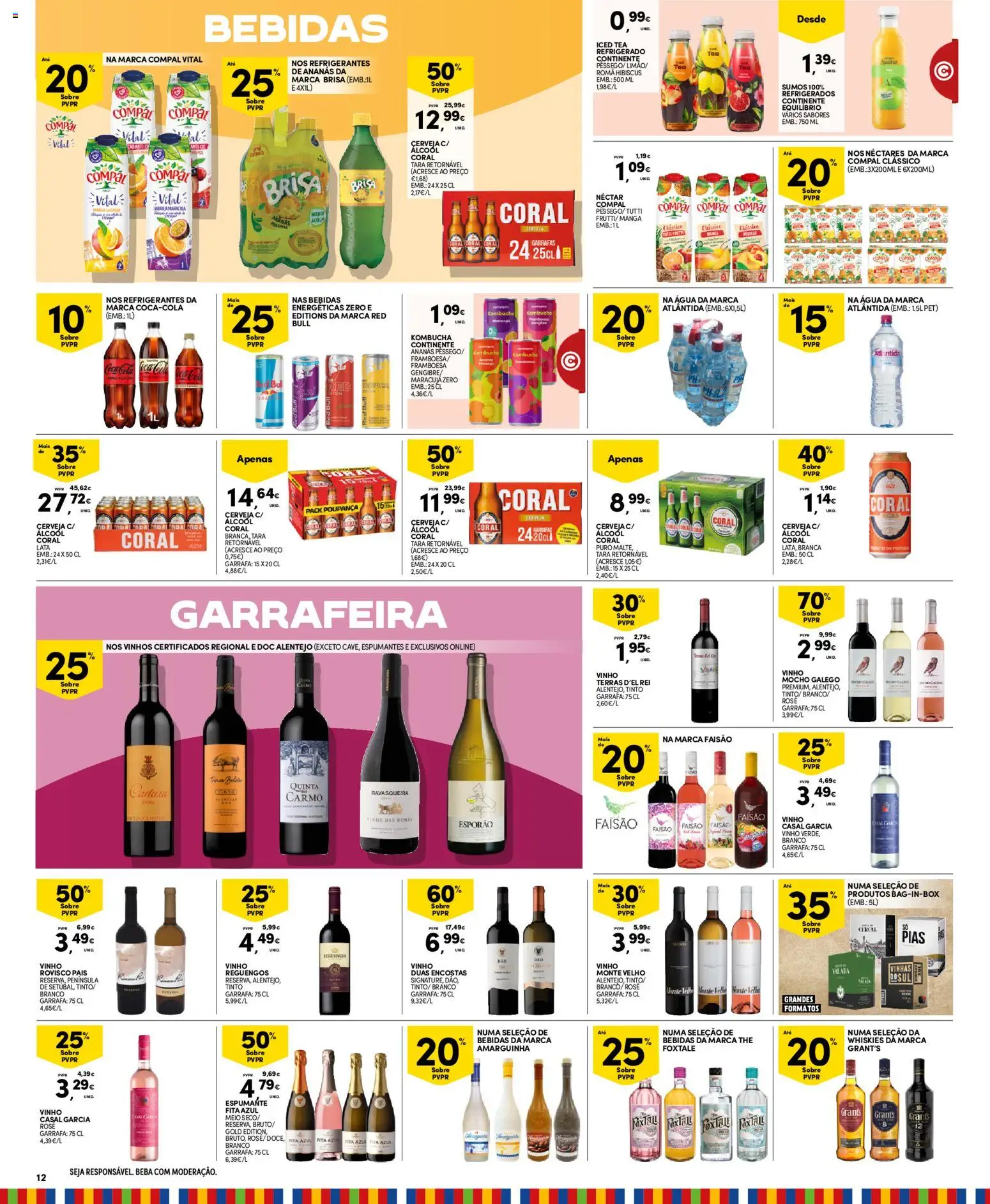 Continente - Madeira │ válido de 13.01.2026 | Página: 12 | Produtos: Espumante, Kombucha, Coca-cola, Soda