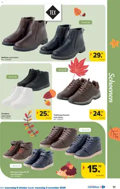Carrefour - Folder Textiel  - Voorbeeld van een folder van Carrefour, geldig van 08.10.2025 | Pagina: 11 | Producten: Sneakers, Schoenen