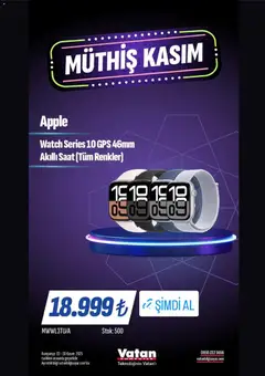 03.11.2025 tarihinden itibaren geçerli olan Vatan Bilgisayar kataloğu önizlemesi | Sayfa: 11 | Ürünler: Akıllı saat, Saat