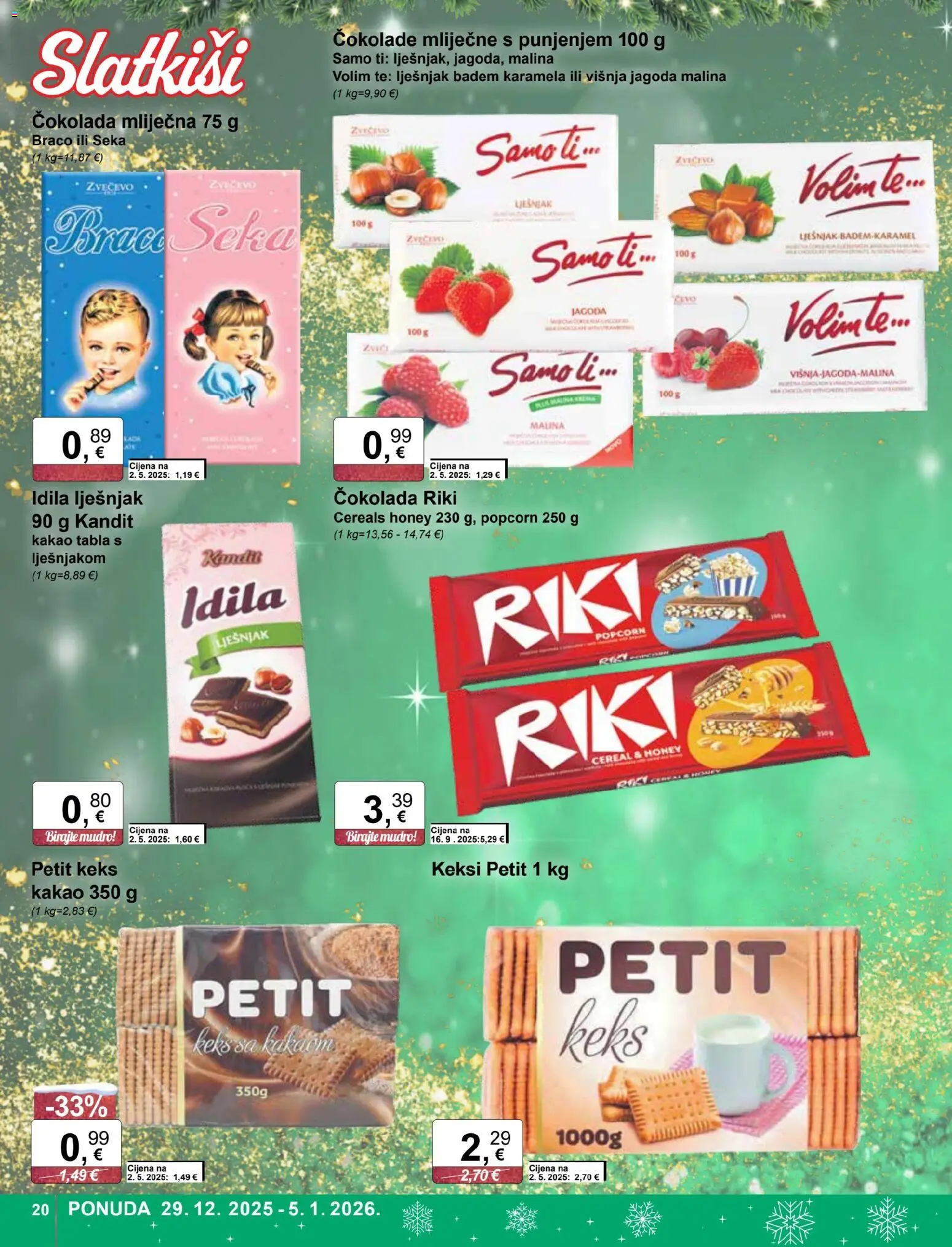KTC katalog | vrijedi od 29.12.2025 | Stranica: 20 | Proizvodi: Keksi, Badem, Kakao, Karamela