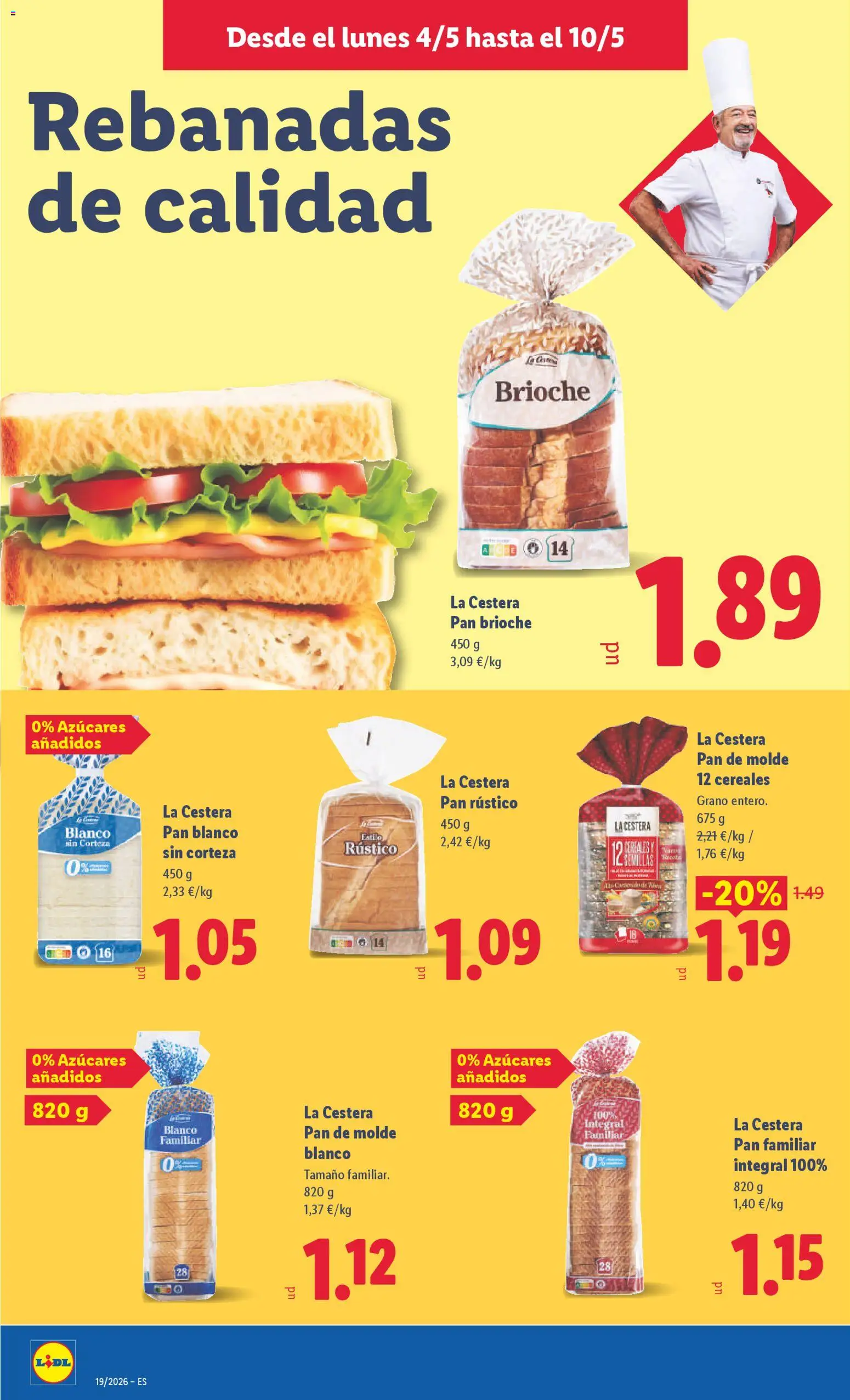 Lidl folleto │ válido desde el 04.05.2026 | Página: 18 | Productos: Pan, Cereales, Pan de molde