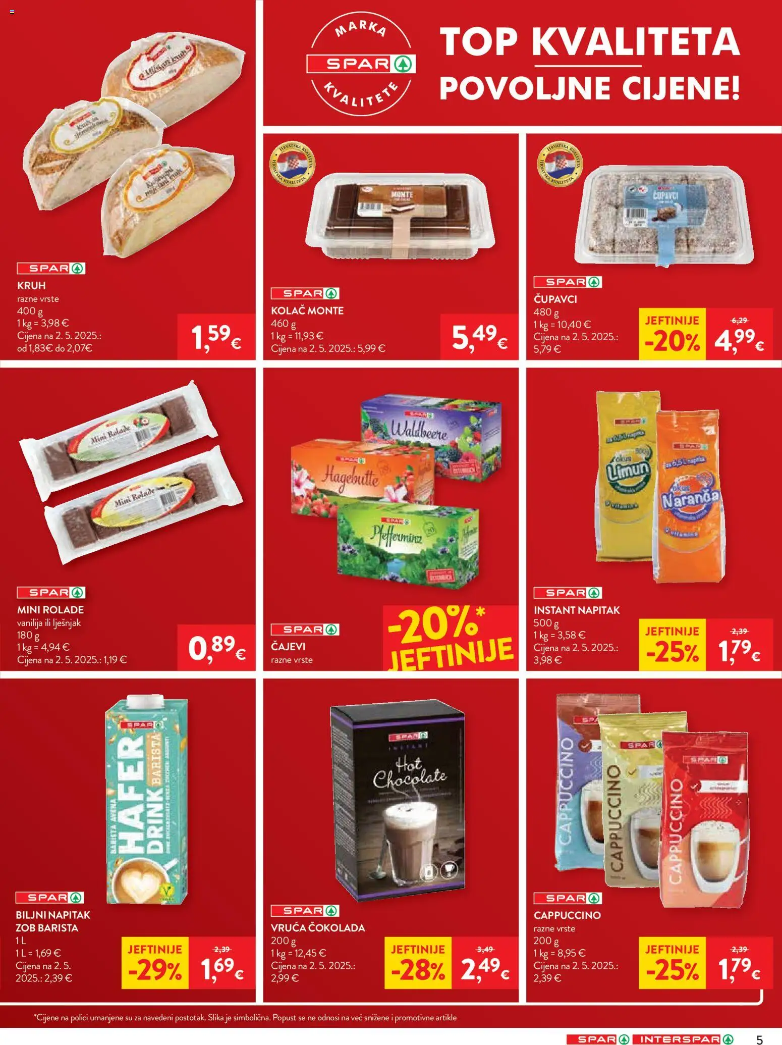 Interspar katalog | vrijedi od 25.02.2026 | Stranica: 5 | Proizvodi: Kruh, Čokolada, Lješnjak, Limun