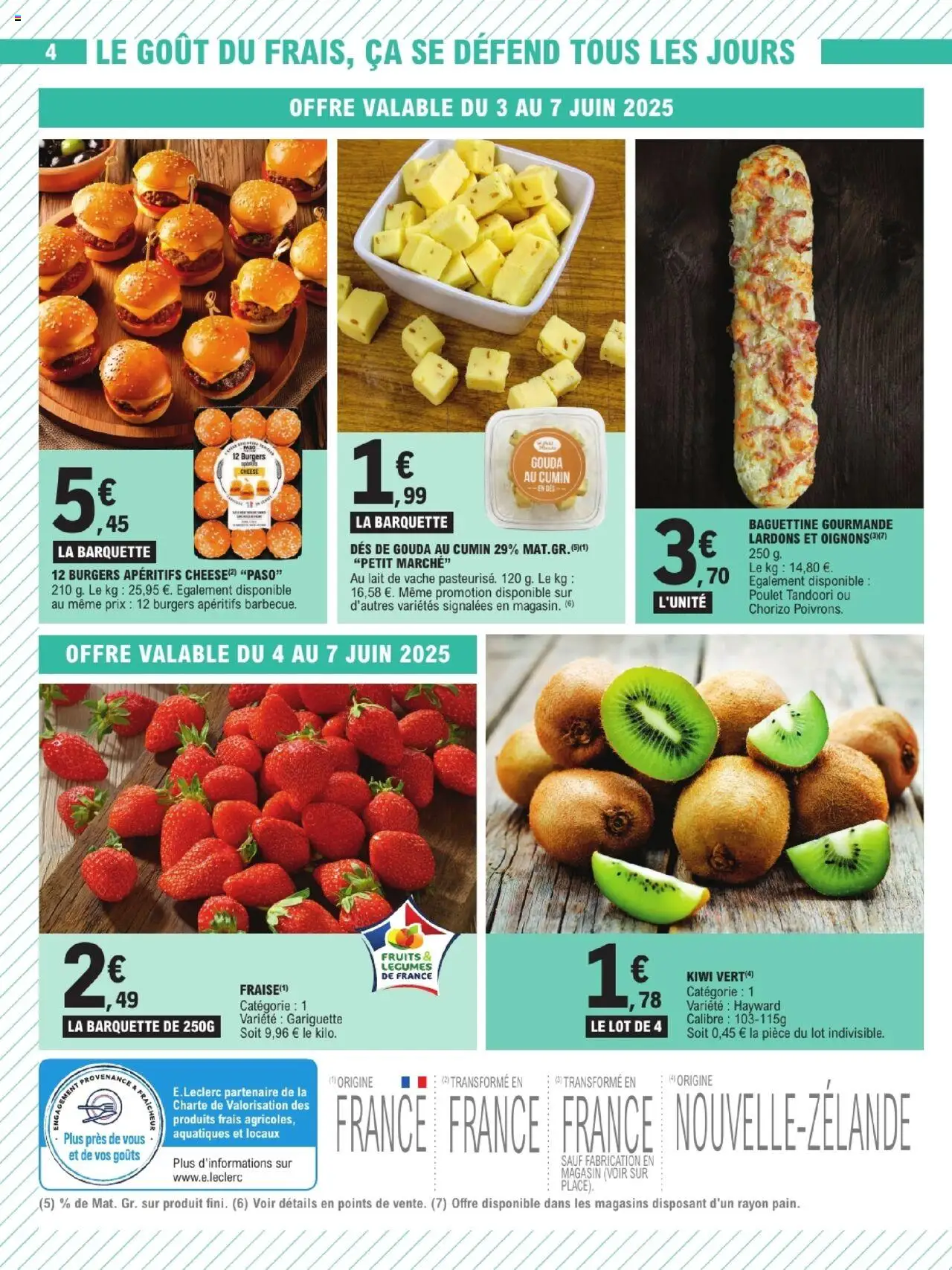  | Page: 4 | Produits: Chorizo, Lardons, Gouda, Kiwi